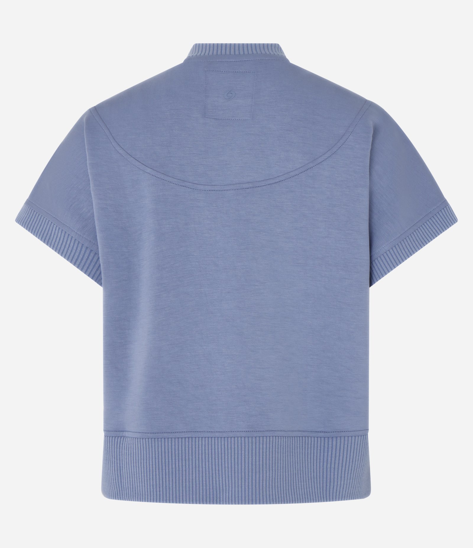 Camiseta Manga Curta em Microfibra Azul 6