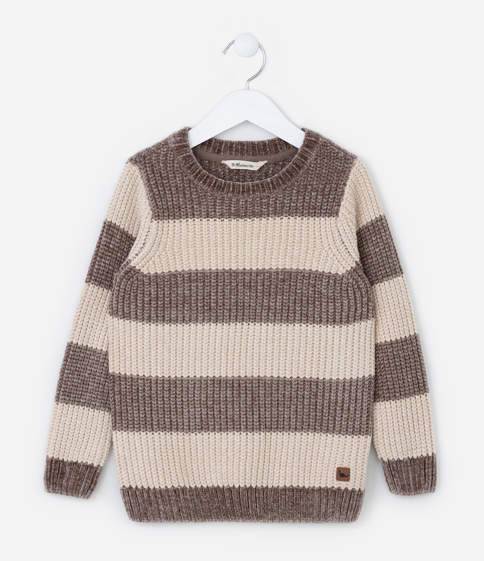 Suéter Infantil com Estampa de Listras - Tam 1 a 5 Anos 1