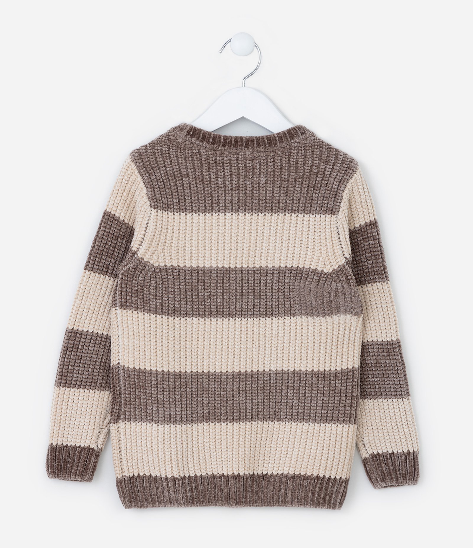 Suéter Infantil com Estampa de Listras - Tam 1 a 5 Anos 2