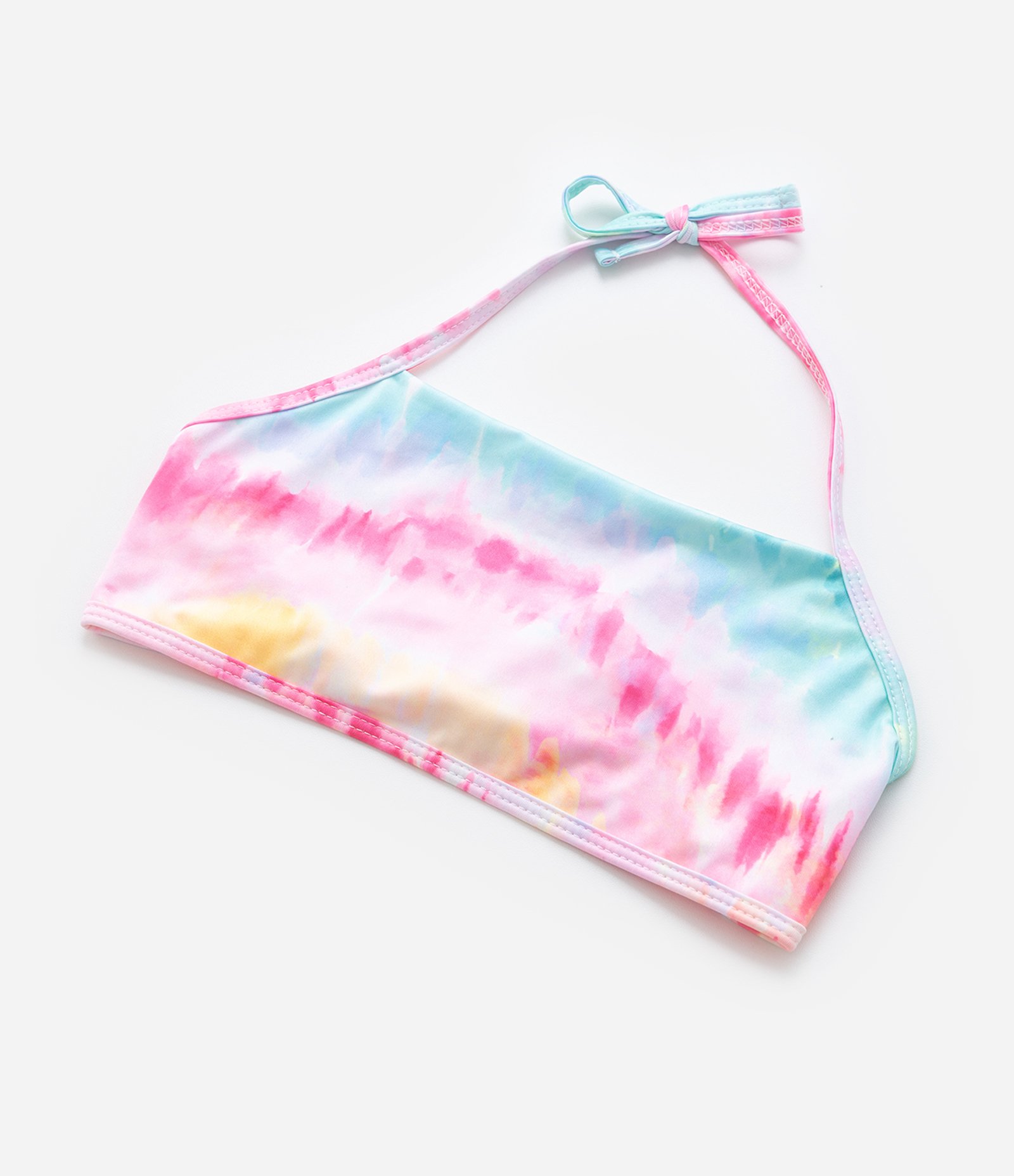 Biquíni Infantil com Proteção UV e Estampa Tie Dye - Tam 4 a 14 Anos Multicores 4