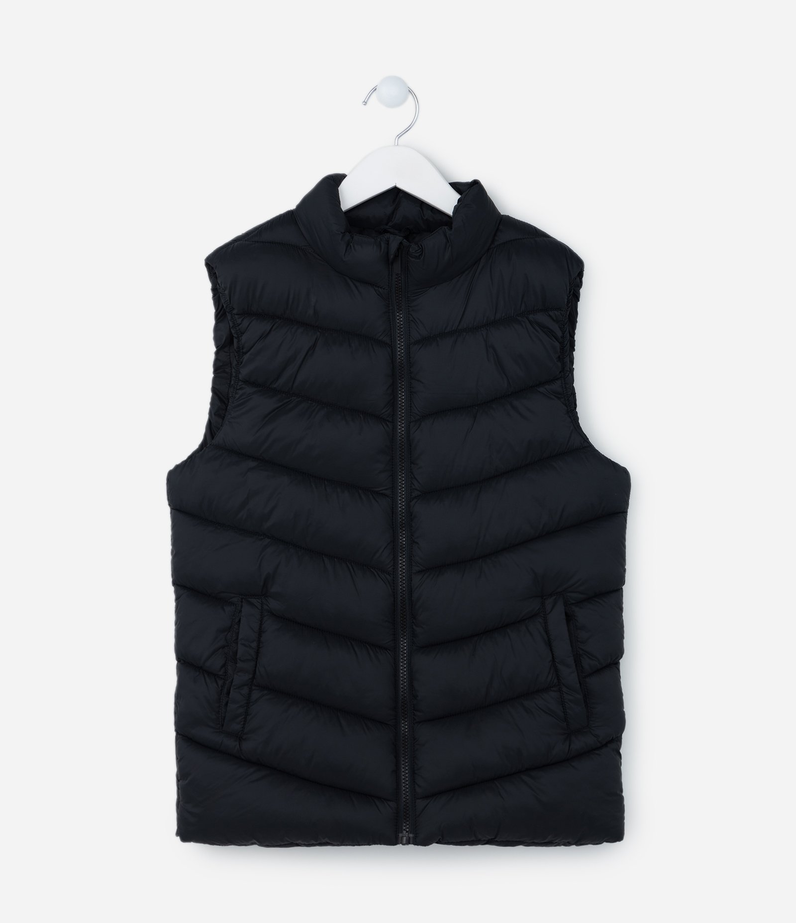 Colete Básico Infantil em Microfibra Leve - Tam 5 a 14 Anos Preto 1