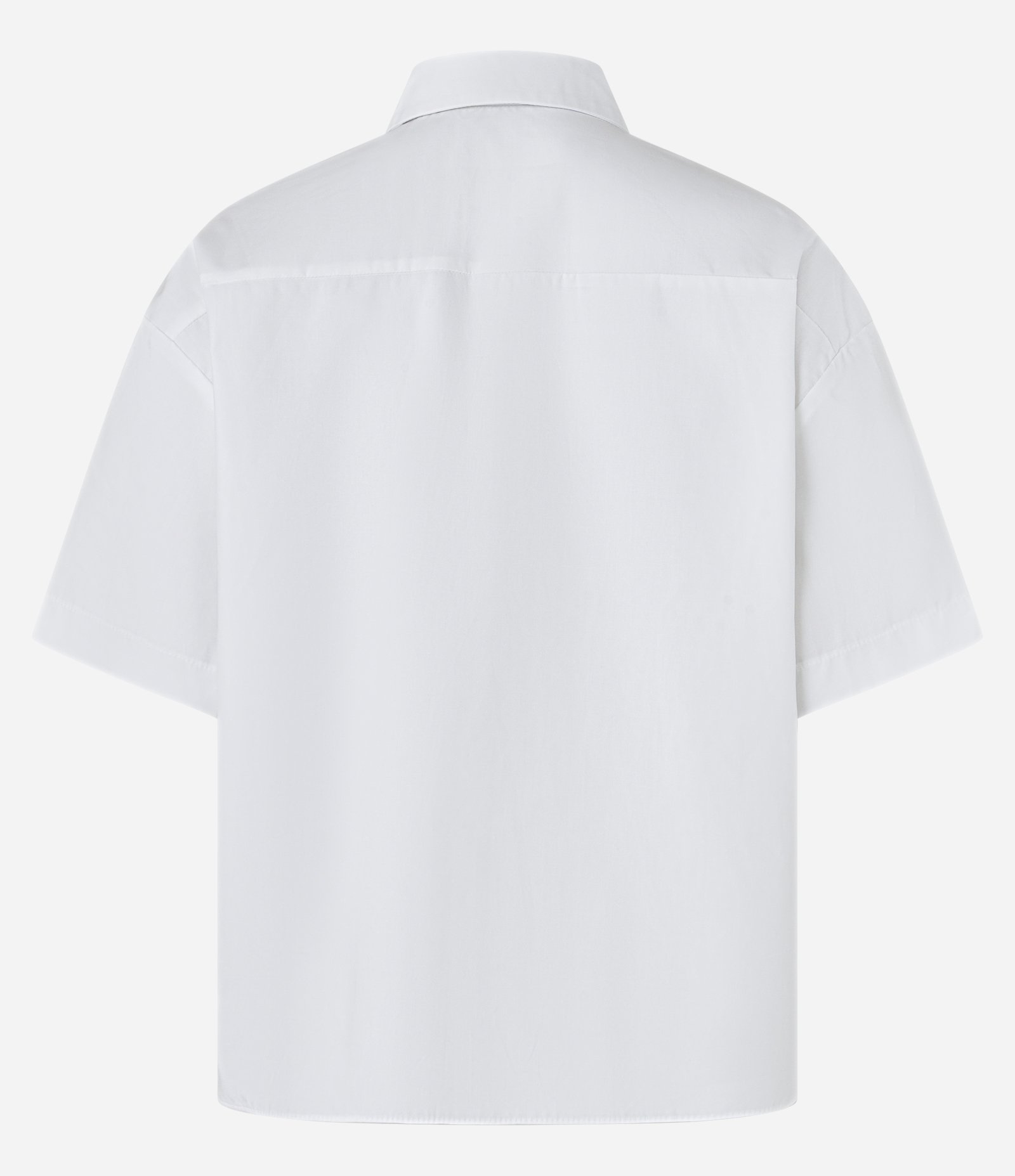 Camisa em Tricoline com Bolso Frontal Branco 6