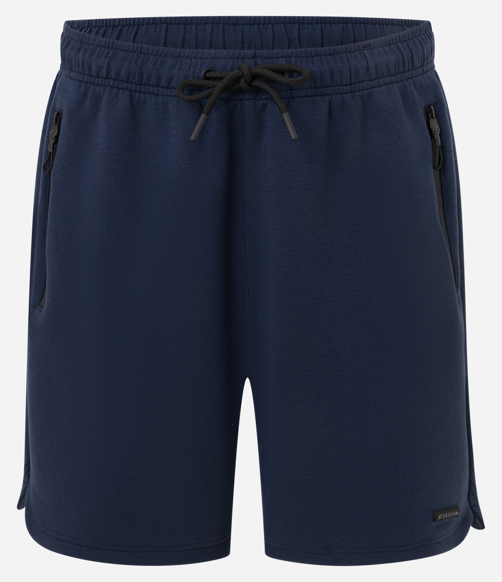 Bermuda Esportiva em Moletom Tecnológico com Cós Elástico e Zíper no Bolso Azul Marinho 6