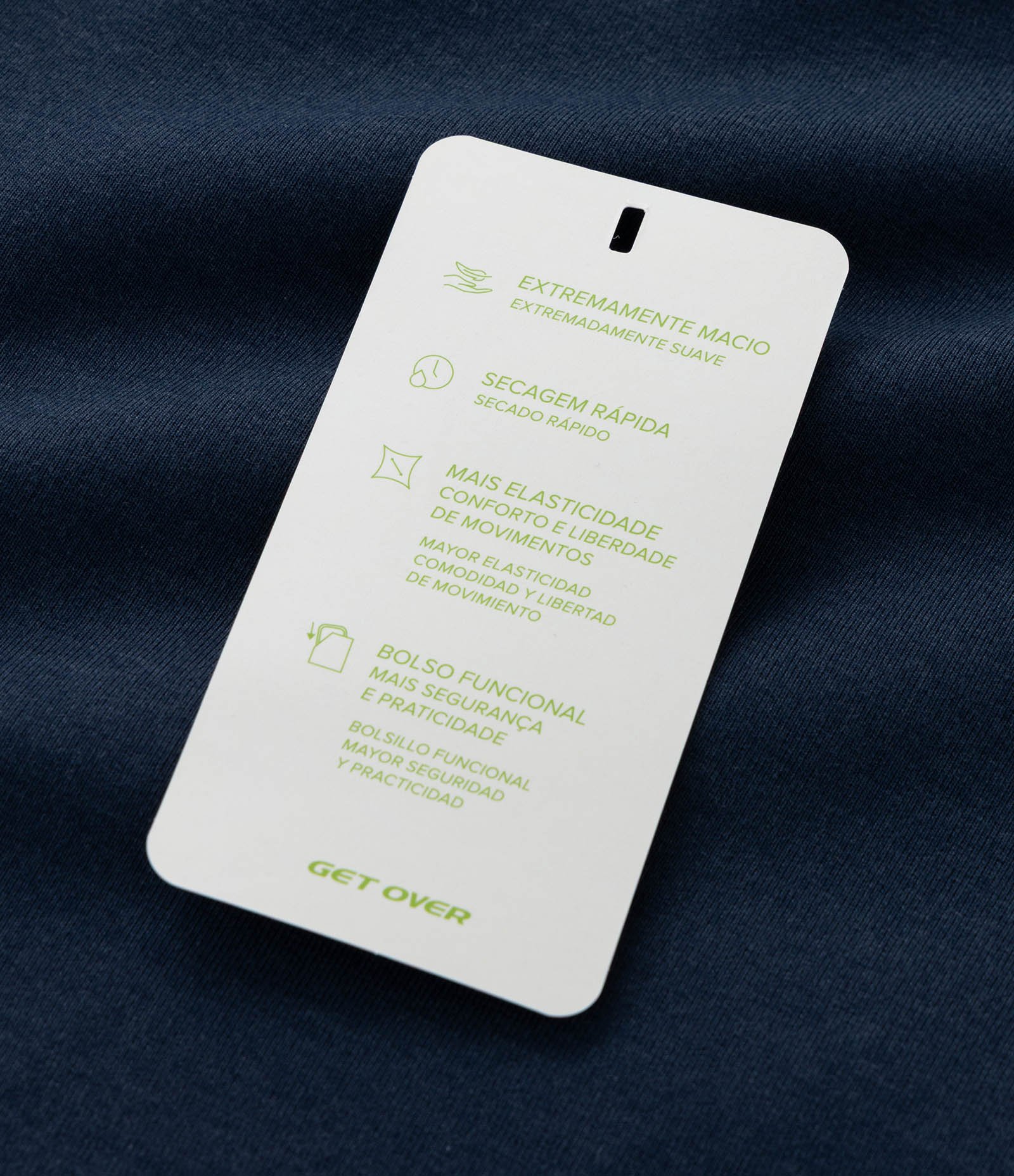 Bermuda Esportiva em Moletom Tecnológico com Cós Elástico e Zíper no Bolso Azul Marinho 8