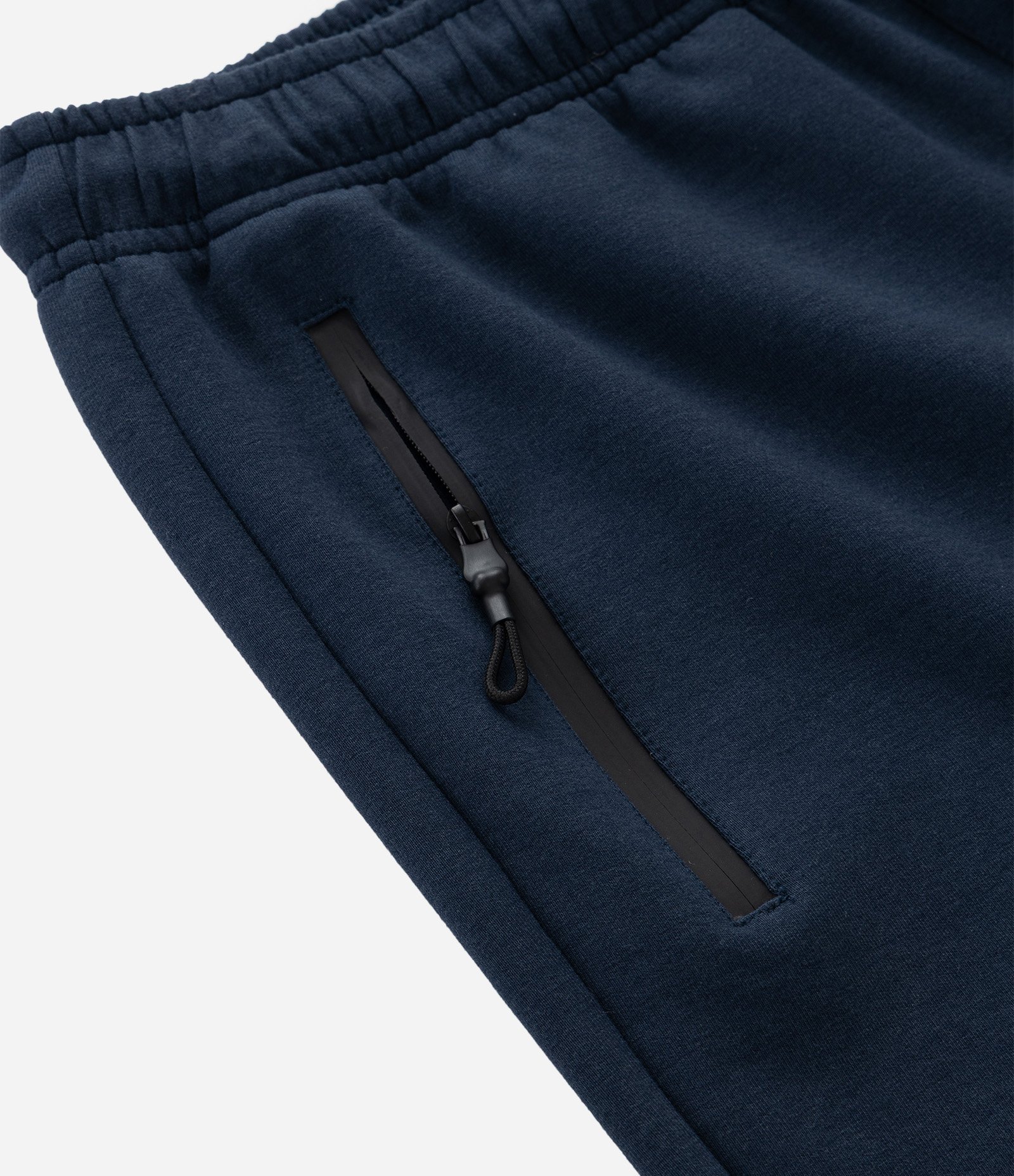 Bermuda Esportiva em Moletom Tecnológico com Cós Elástico e Zíper no Bolso Azul Marinho 11