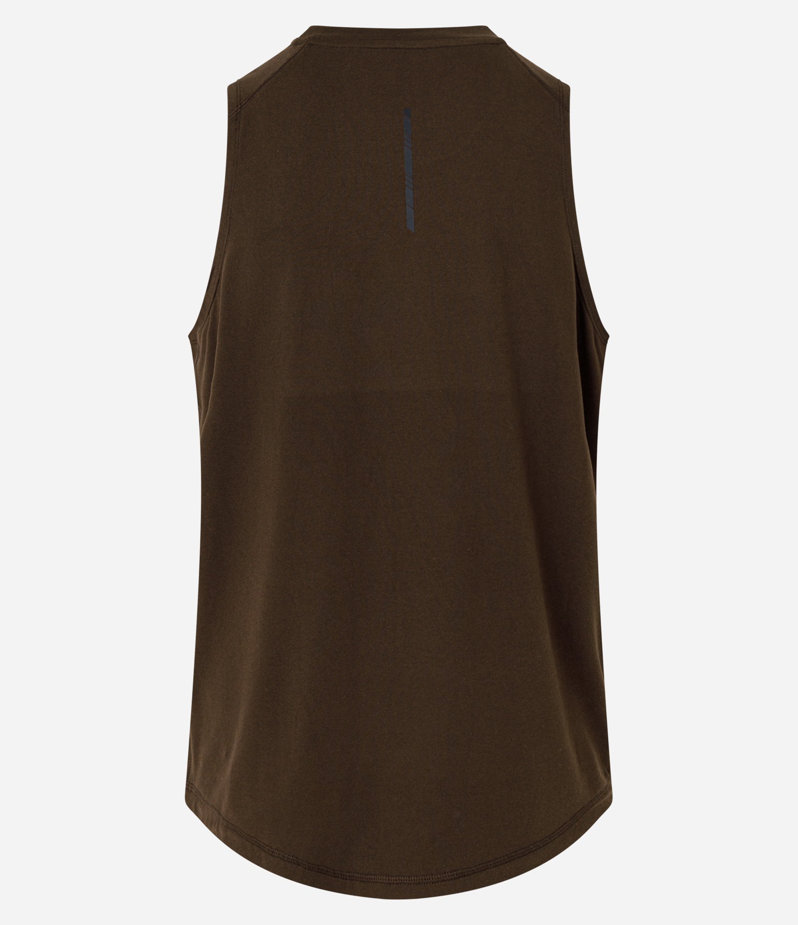 Regata Regular Esportiva com Etiqueta na Barra e Detalhe Contrastante Marrom Escuro 9