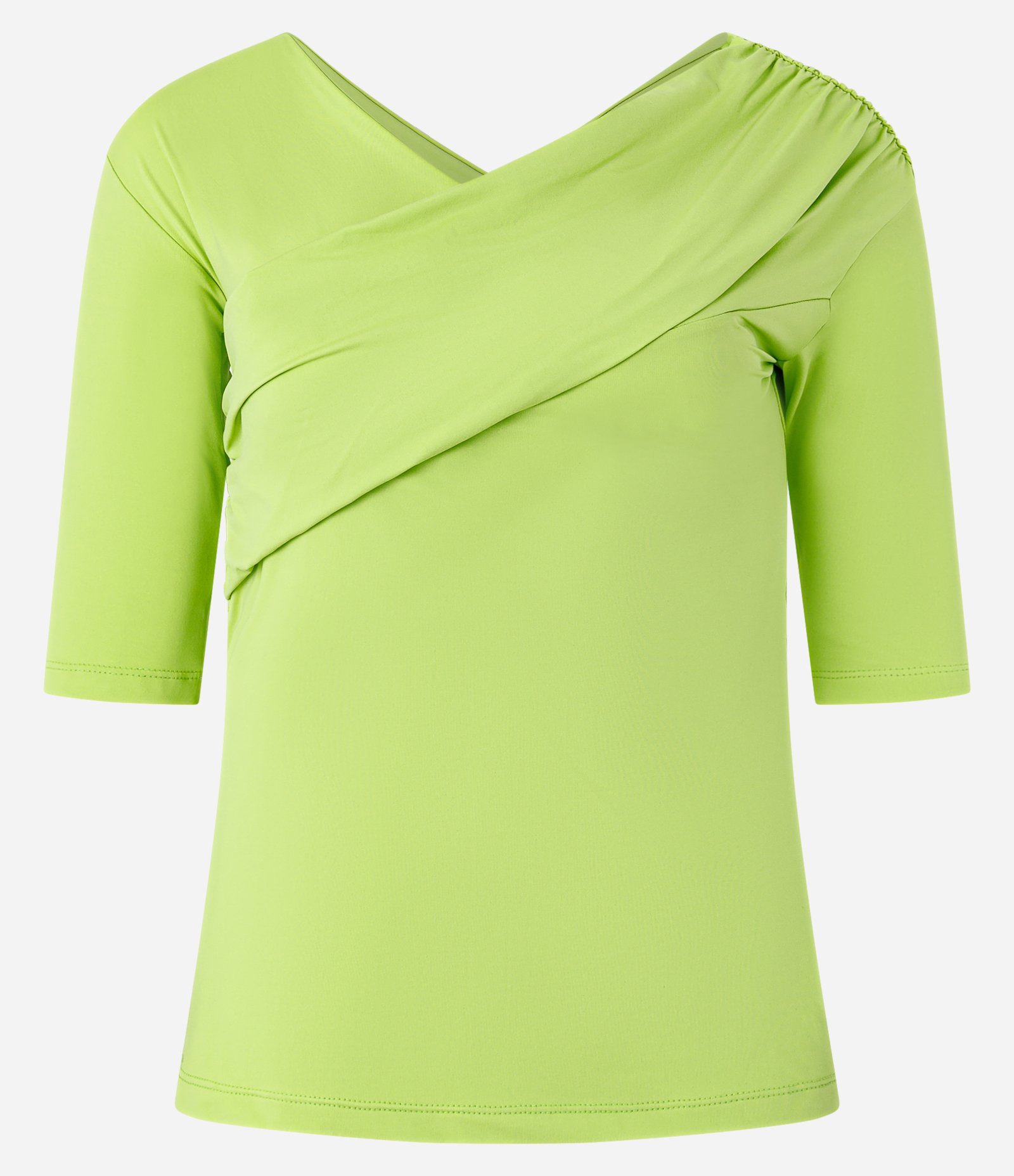 Blusa Ombro a Ombro com Decote Transpassado Verde 5