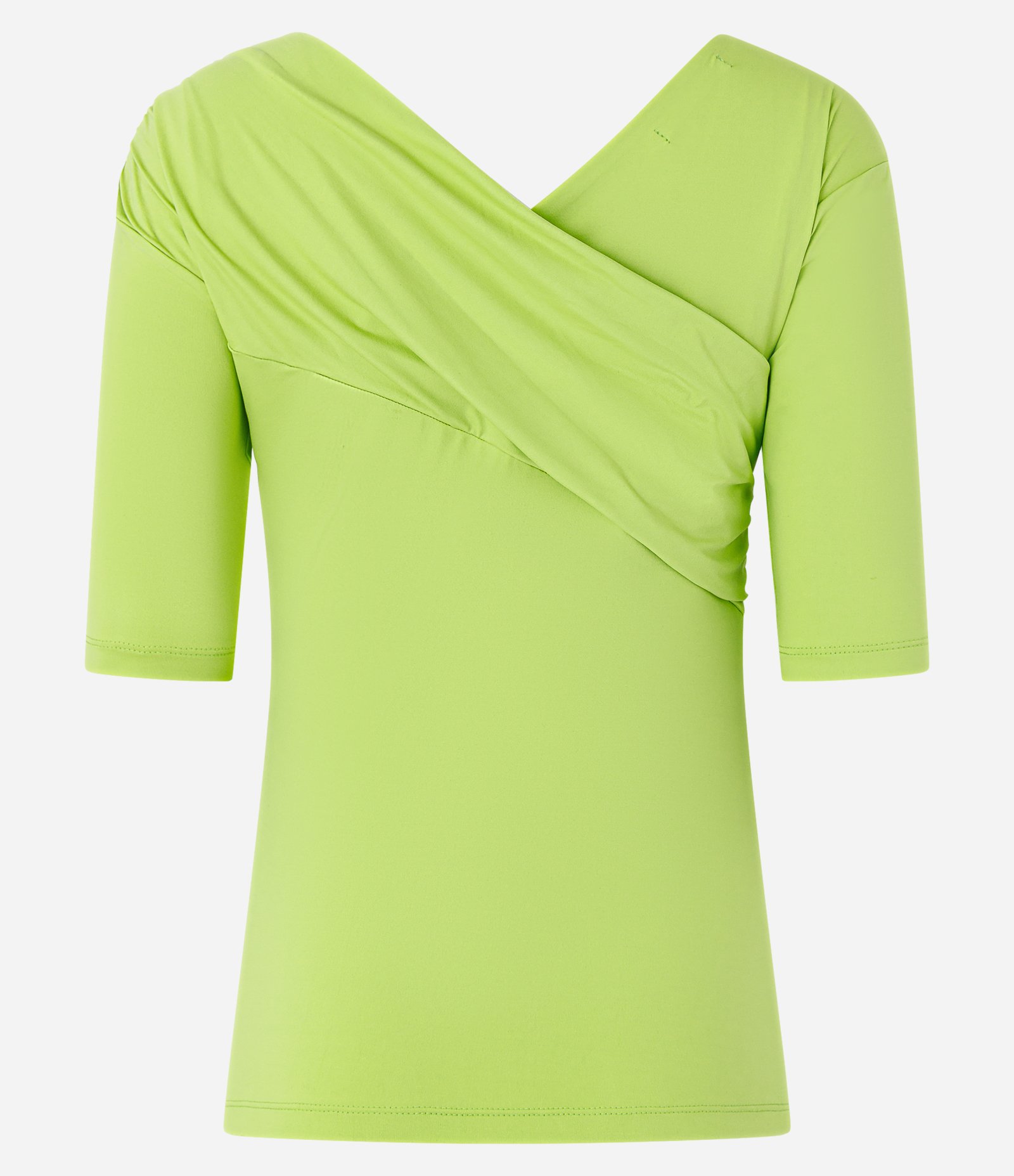 Blusa Ombro a Ombro com Decote Transpassado Verde 6