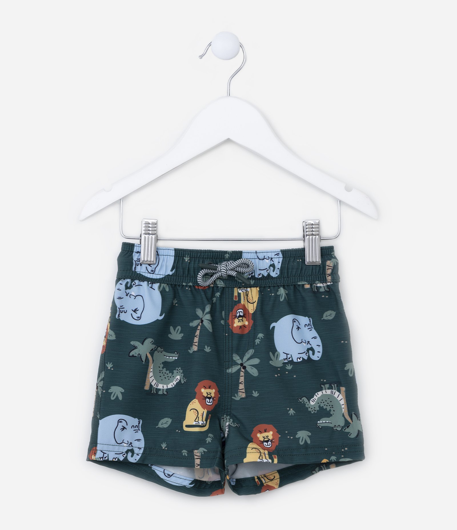 Bermuda Infantil com Estampa Bichinhos - Tam 1 a 5 Anos Verde 1