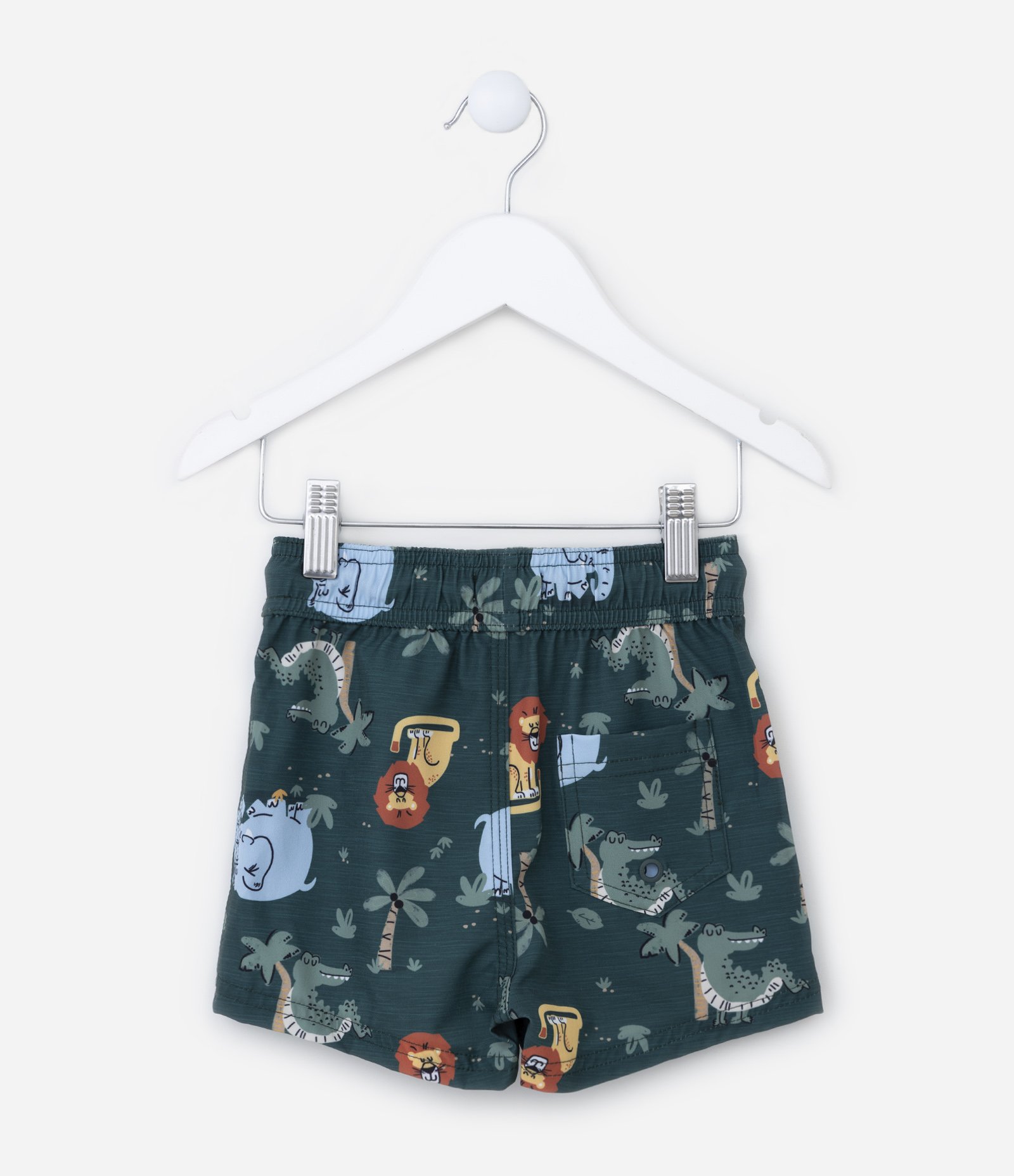 Bermuda Infantil com Estampa Bichinhos - Tam 1 a 5 Anos Verde 2