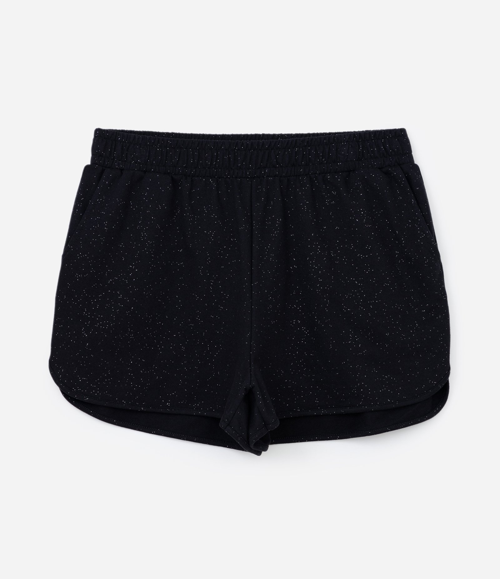Short em Moletinho com Glitter Curve & Plus Size Preto 5