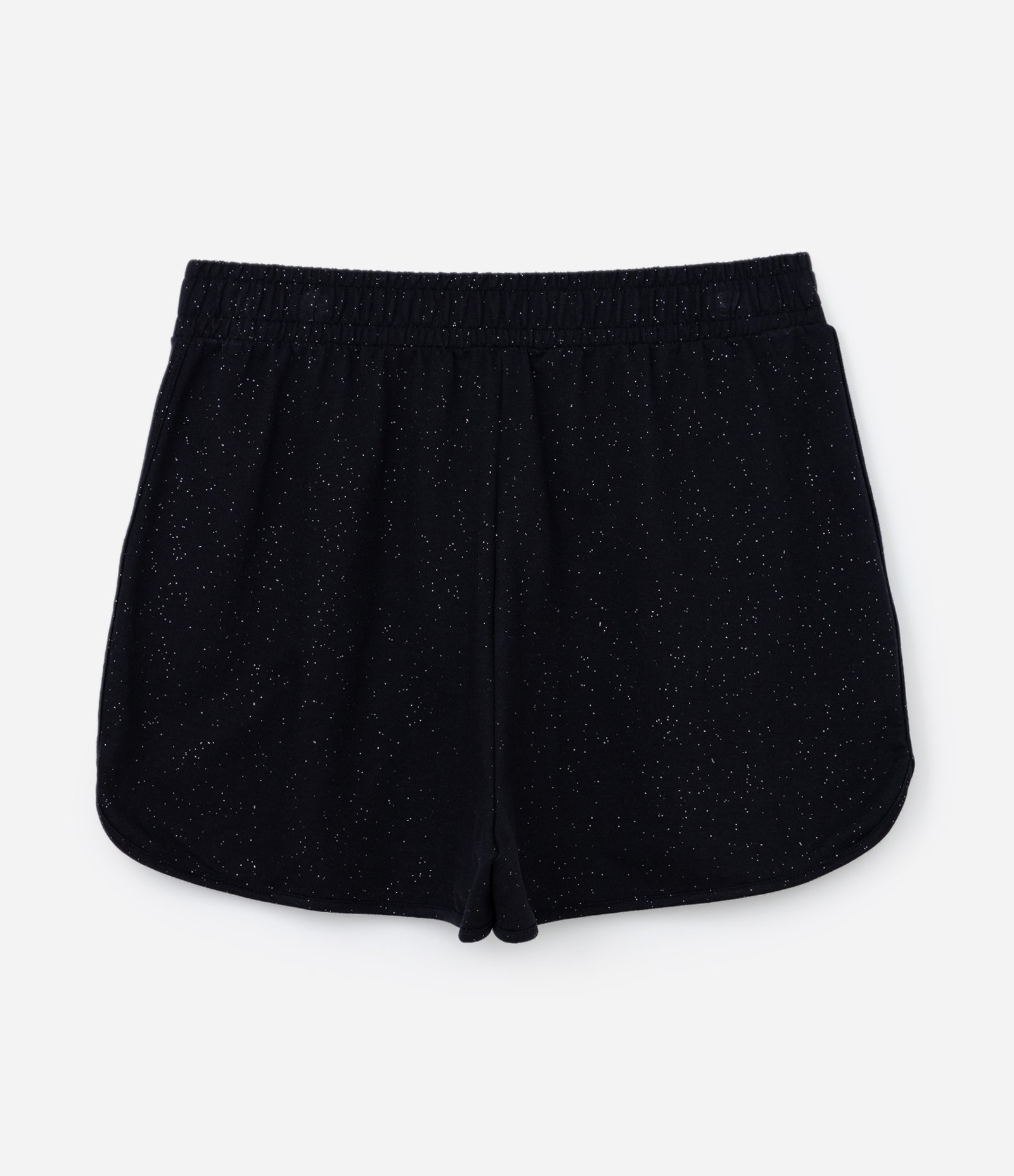 Short em Moletinho com Glitter Curve & Plus Size Preto 6