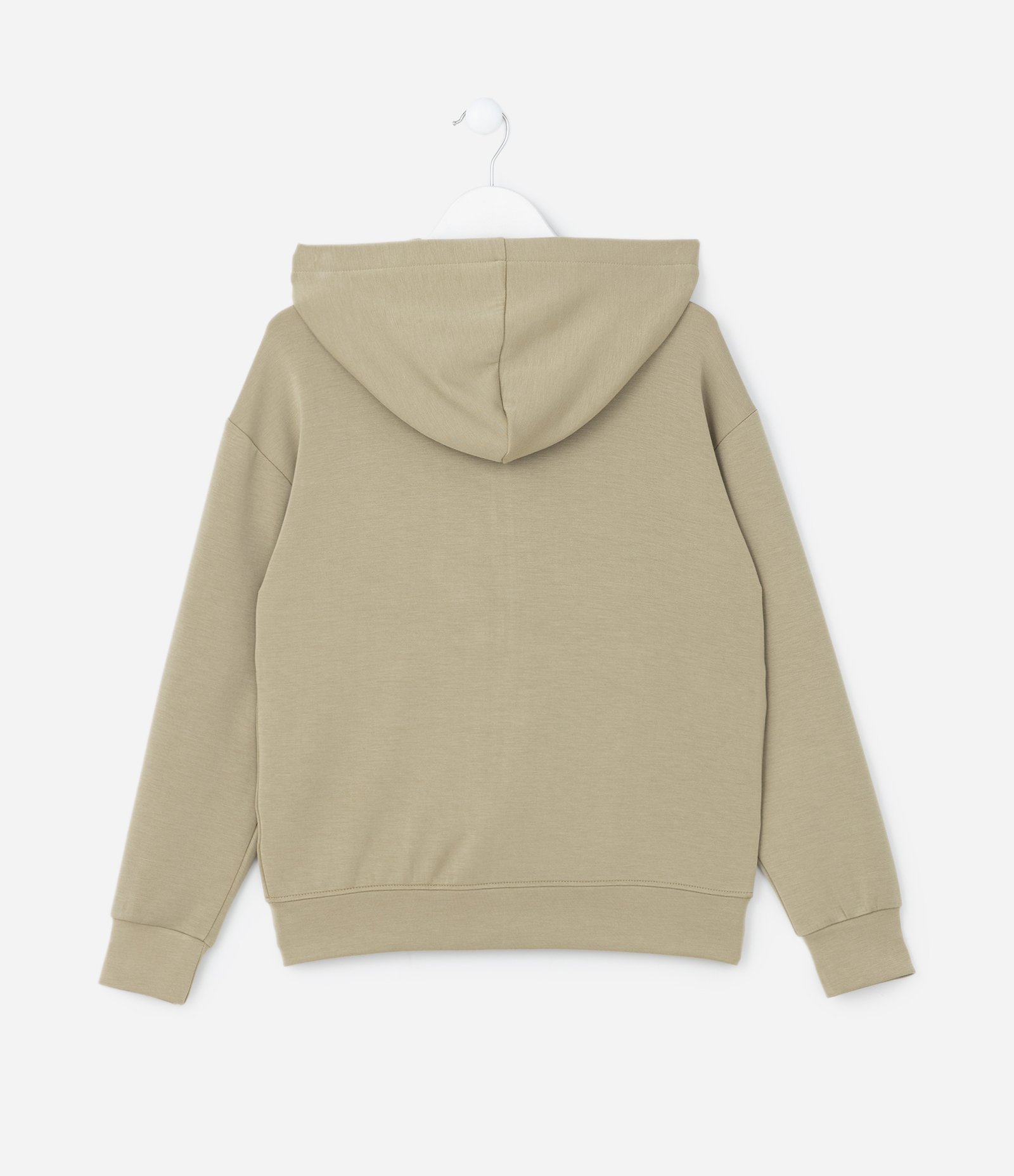 Jaqueta Infantil com Toque Suave e Capuz -Tam 5 a 14 Anos Verde Musgo 2