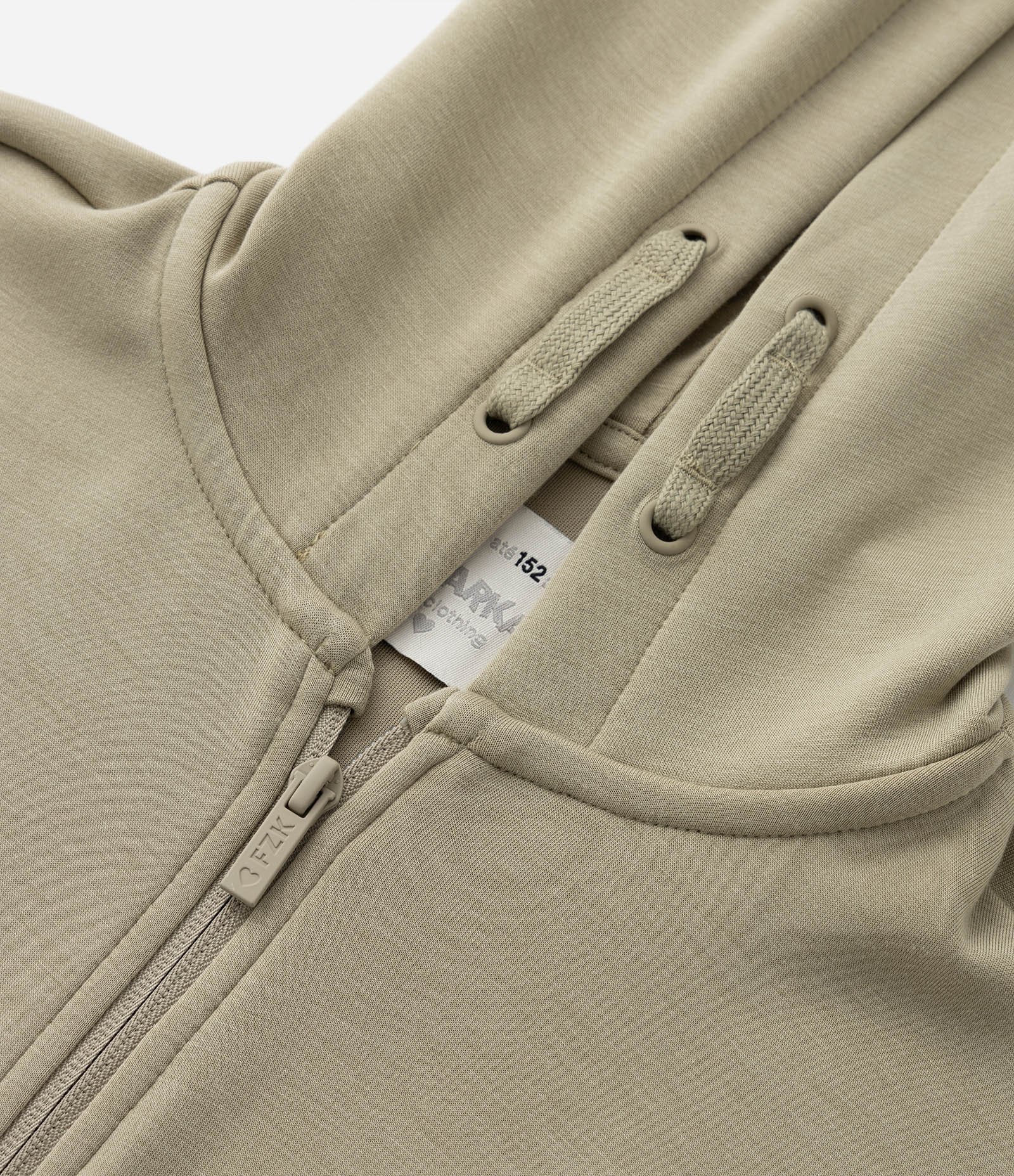 Jaqueta Infantil com Toque Suave e Capuz -Tam 5 a 14 Anos Verde Musgo 4