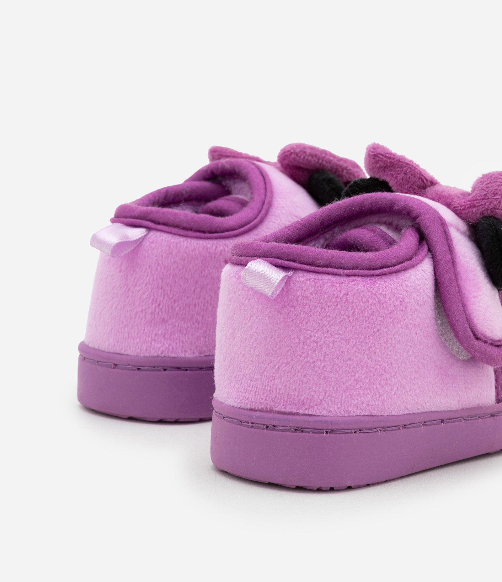 Pantufa Fechada Infantil com Bordado da Minnie - Tam 19 a 28 Roxo 2