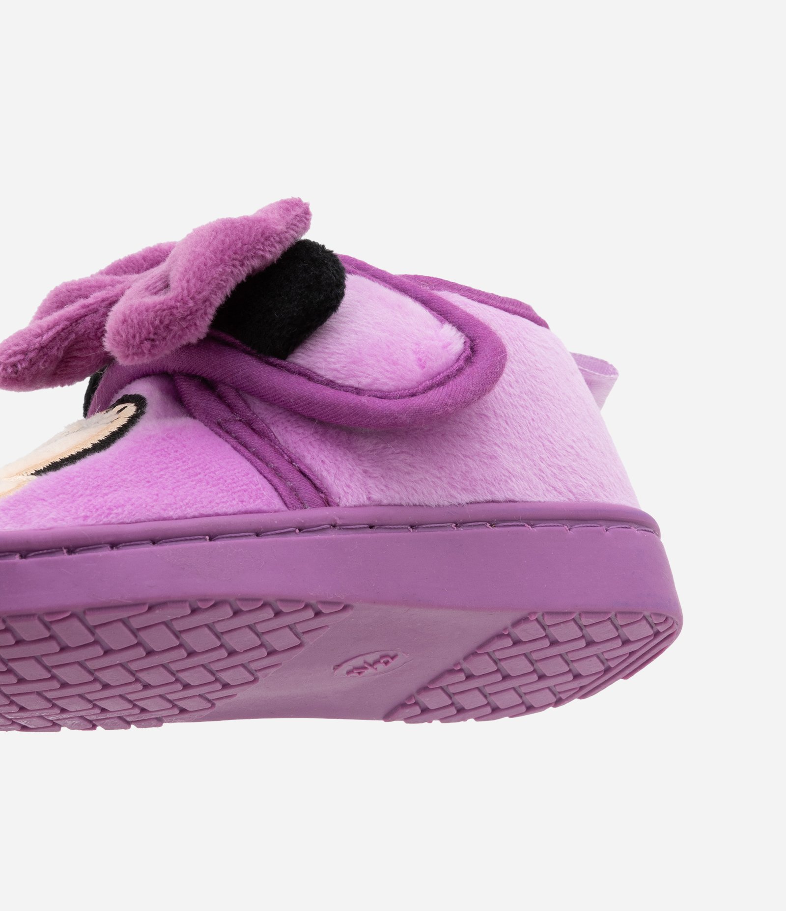 Pantufa Fechada Infantil com Bordado da Minnie - Tam 19 a 28 Roxo 3