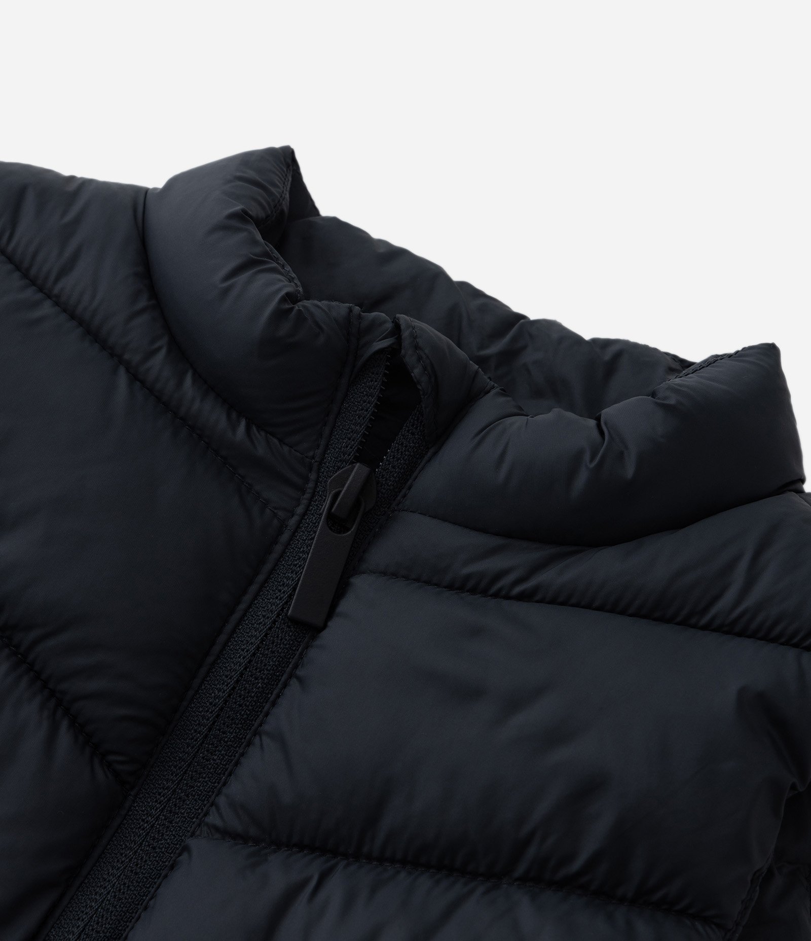 Colete Puffer Infantil Básico em Microfibra - Tam 1 a 4 Anos Preto 5