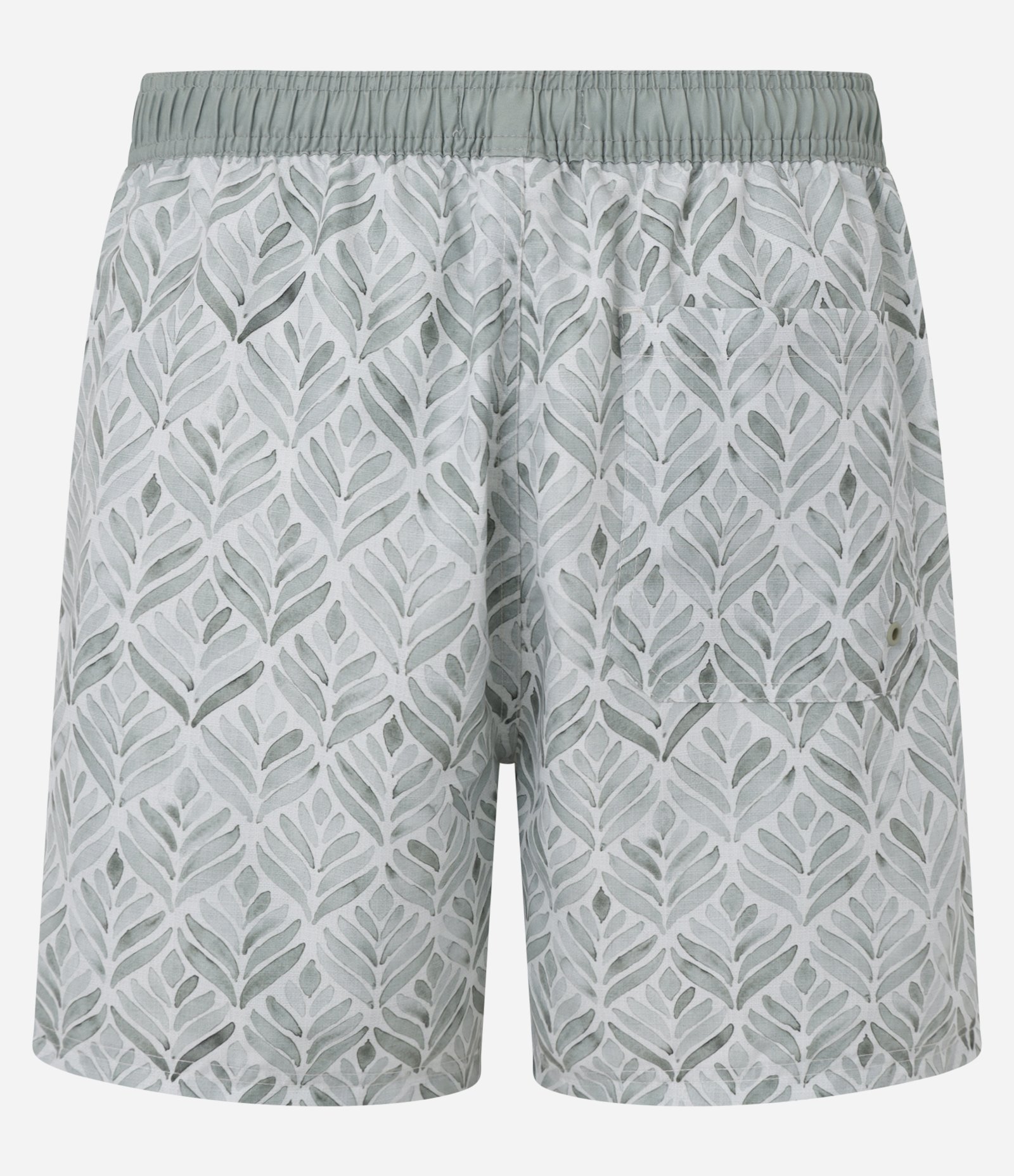 Bermuda em Microfibra com Cós Elástico e Estampa Floral Verde 6