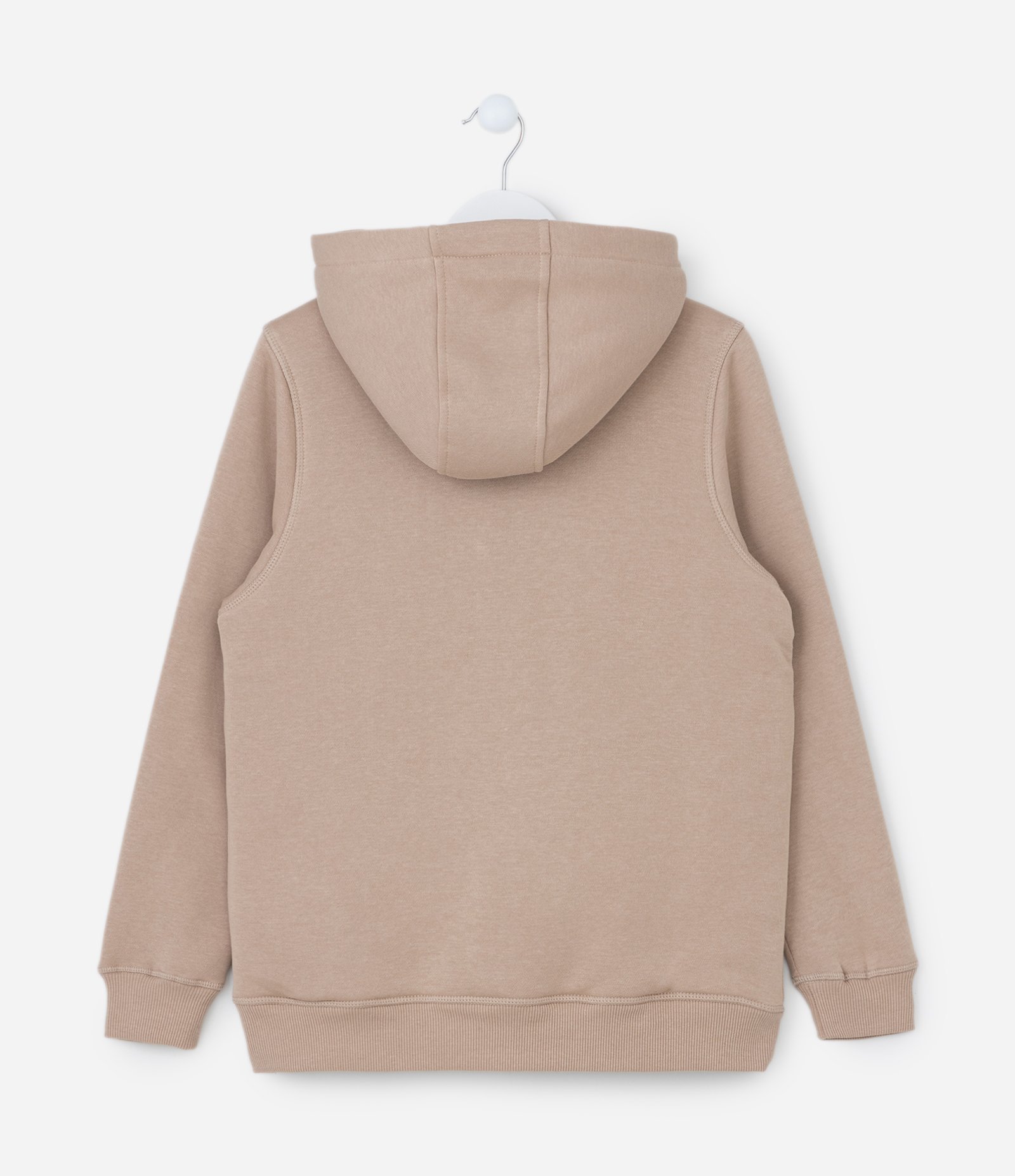 Jaqueta Infantil com Forro Peludinho e Capuz - Tam 5 a 14 Anos Marrom 2