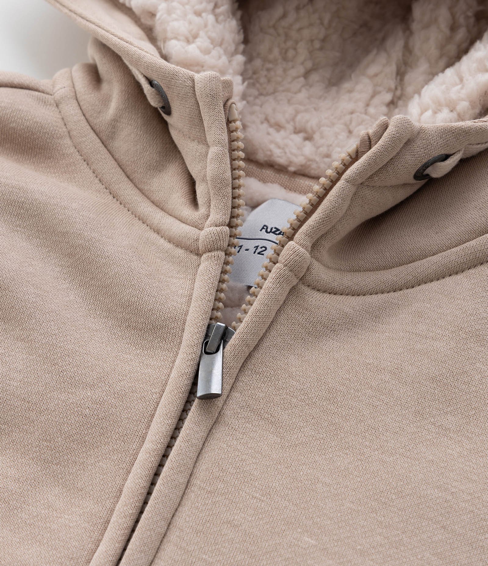 Jaqueta Infantil com Forro Peludinho e Capuz - Tam 5 a 14 Anos Marrom 5