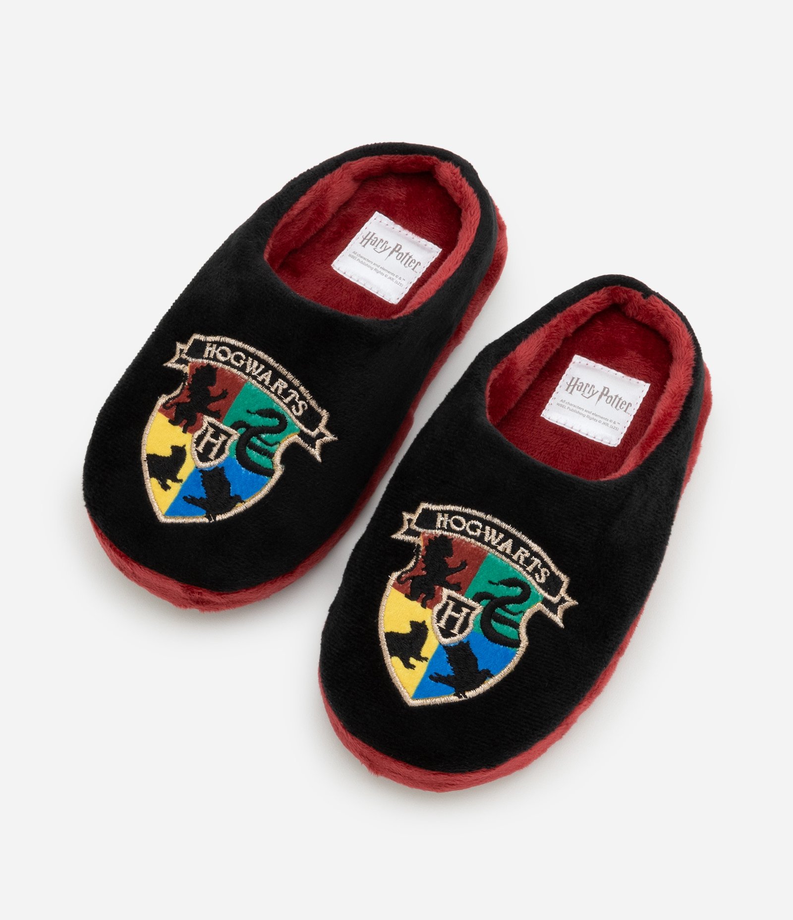 Pantufa Chinelo Infantil com Bordado Harry Potter - Tam 29 a 36 Preto/Vermelho 2