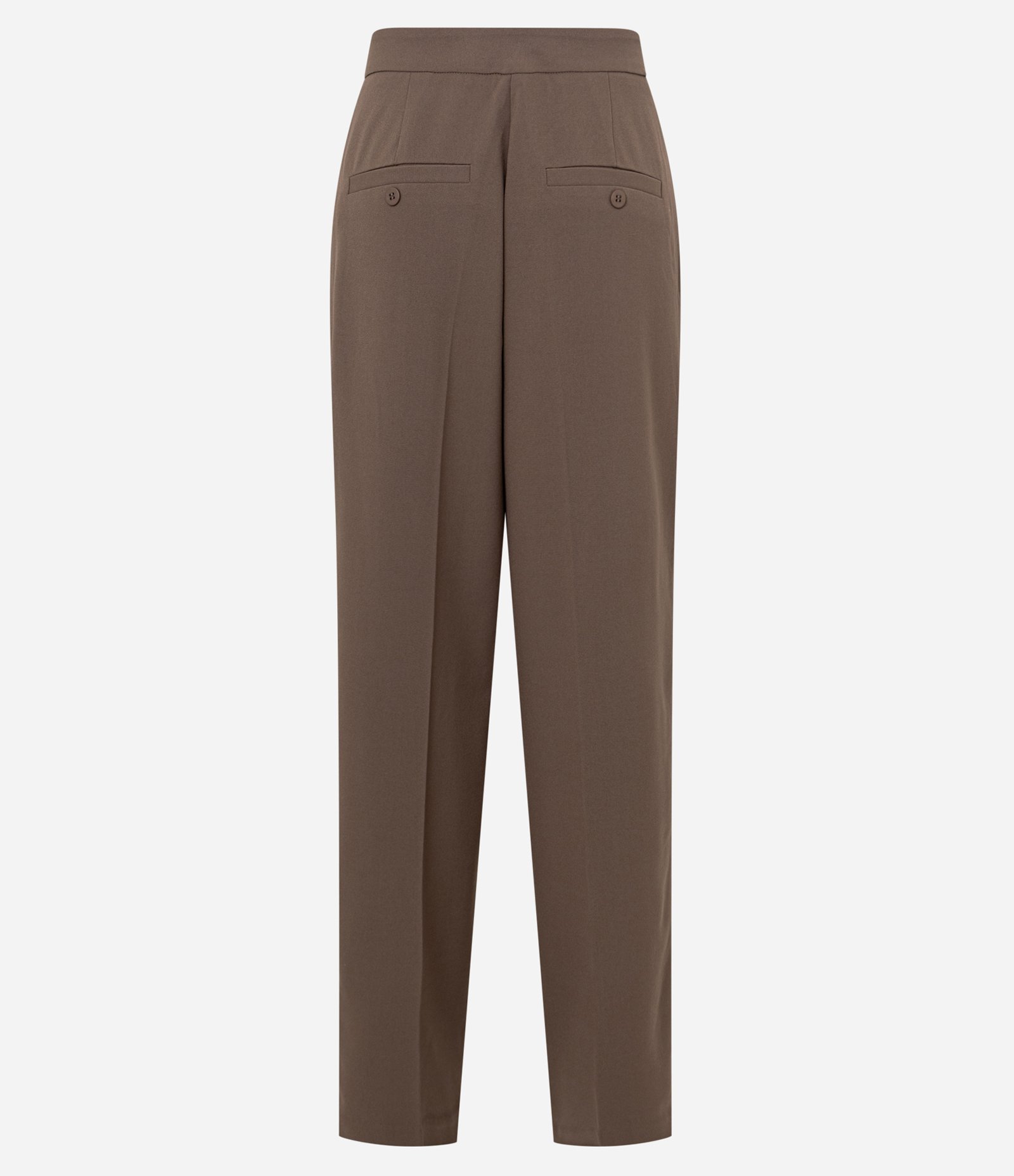 Calça Reta Alfaiatada com Bolsos e Frisos 5