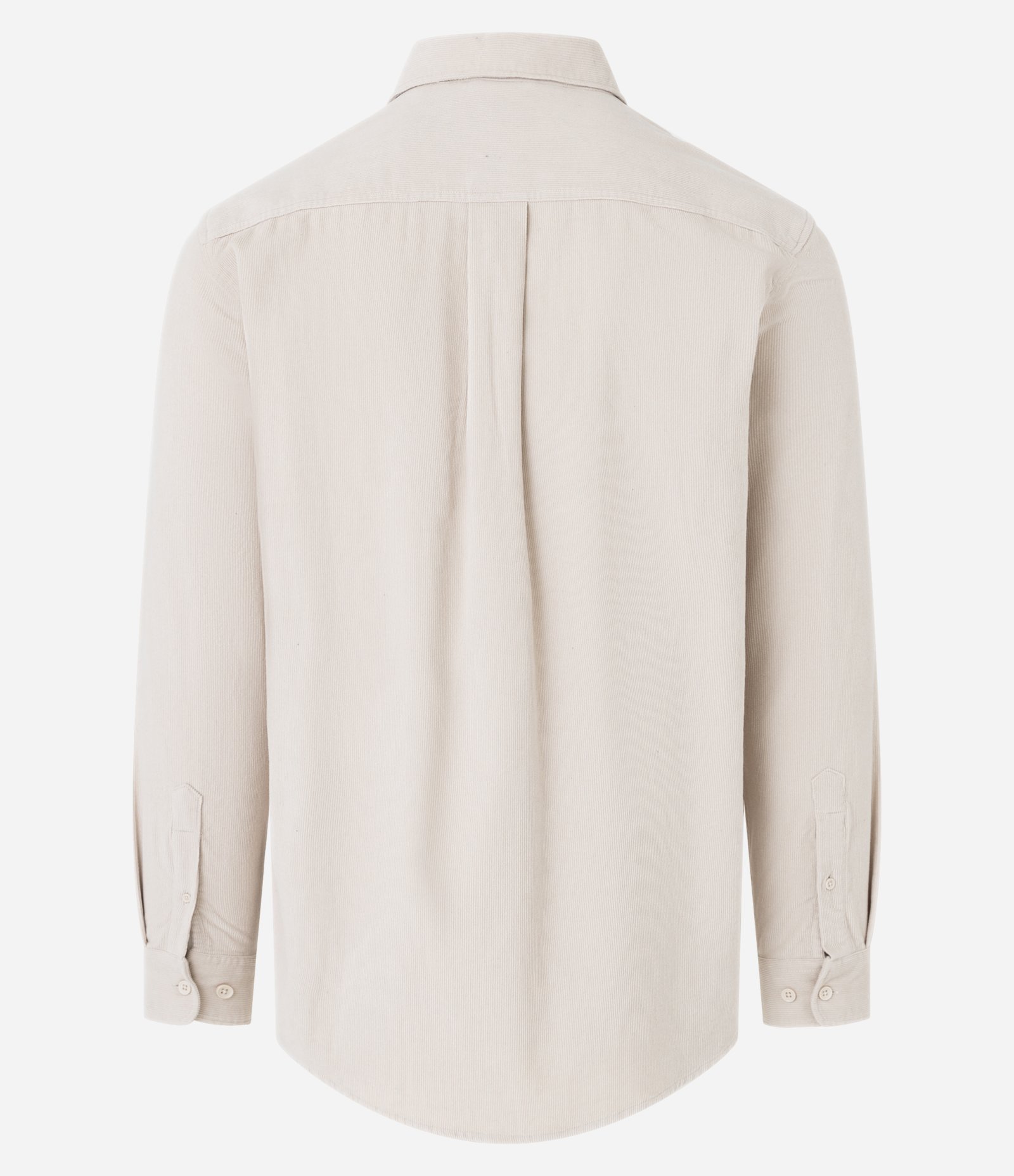 Camisa Comfort em Veludo com Bolsos Frontais Off White 6