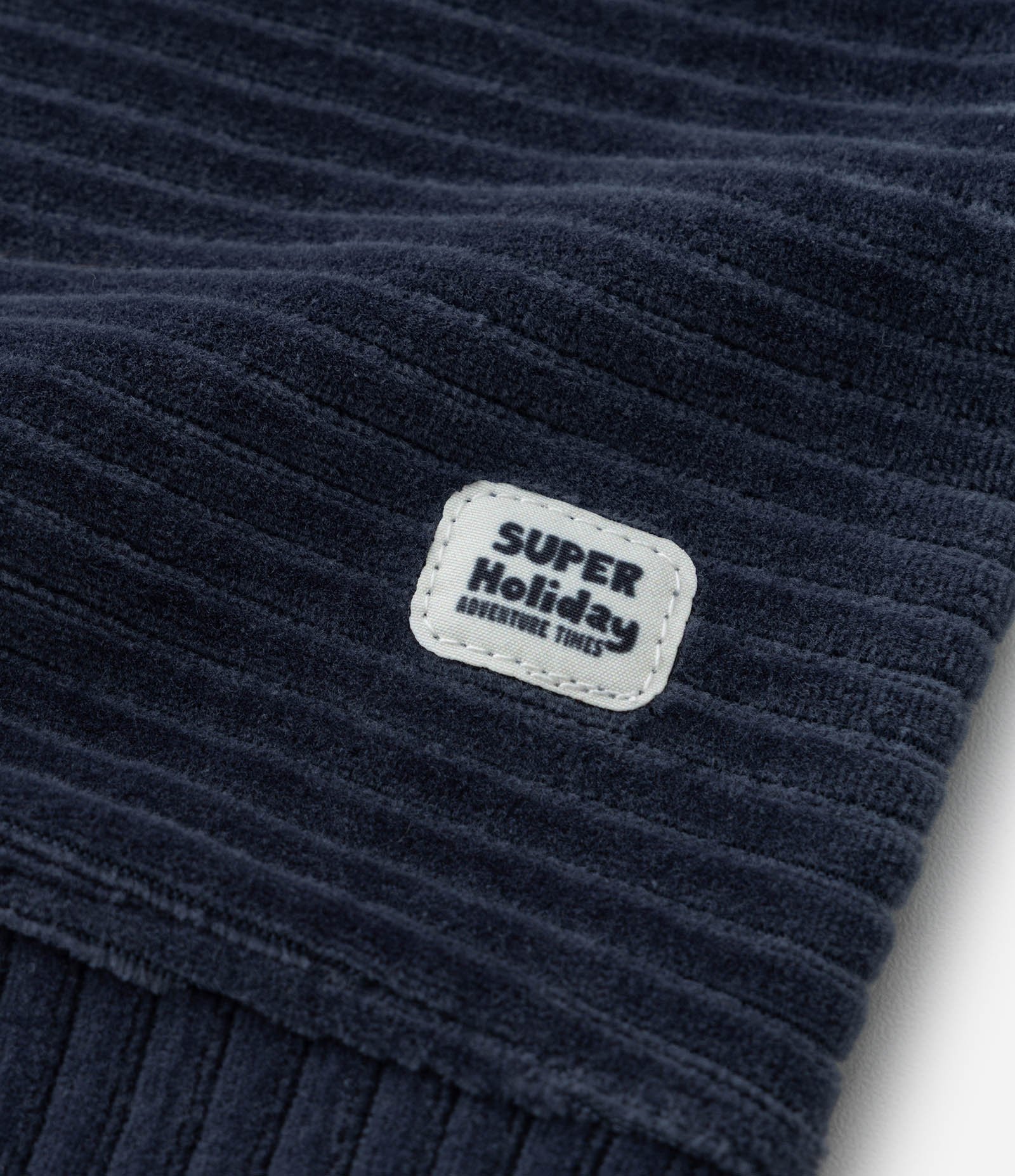 Blusão Infantil em Veludo Canelado - Tam 1 a 5 Anos Azul 6