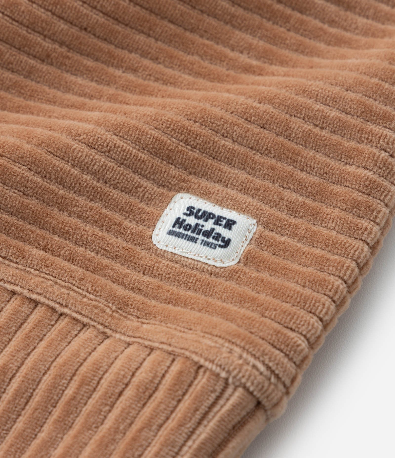 Blusão Infantil em Veludo Canelado - Tam 1 a 5 Anos Marrom 6