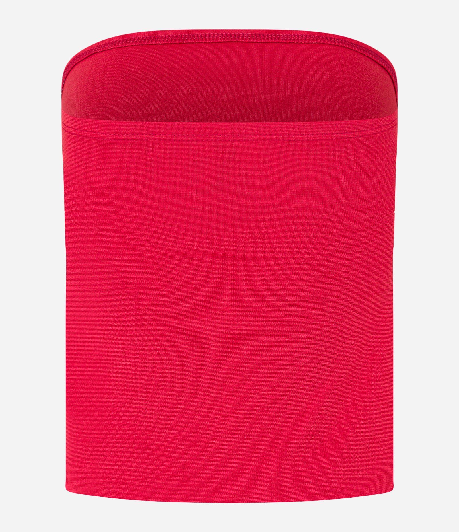 Blusa Cropped em Ponto Roma Tomara que Caia Vermelho 5
