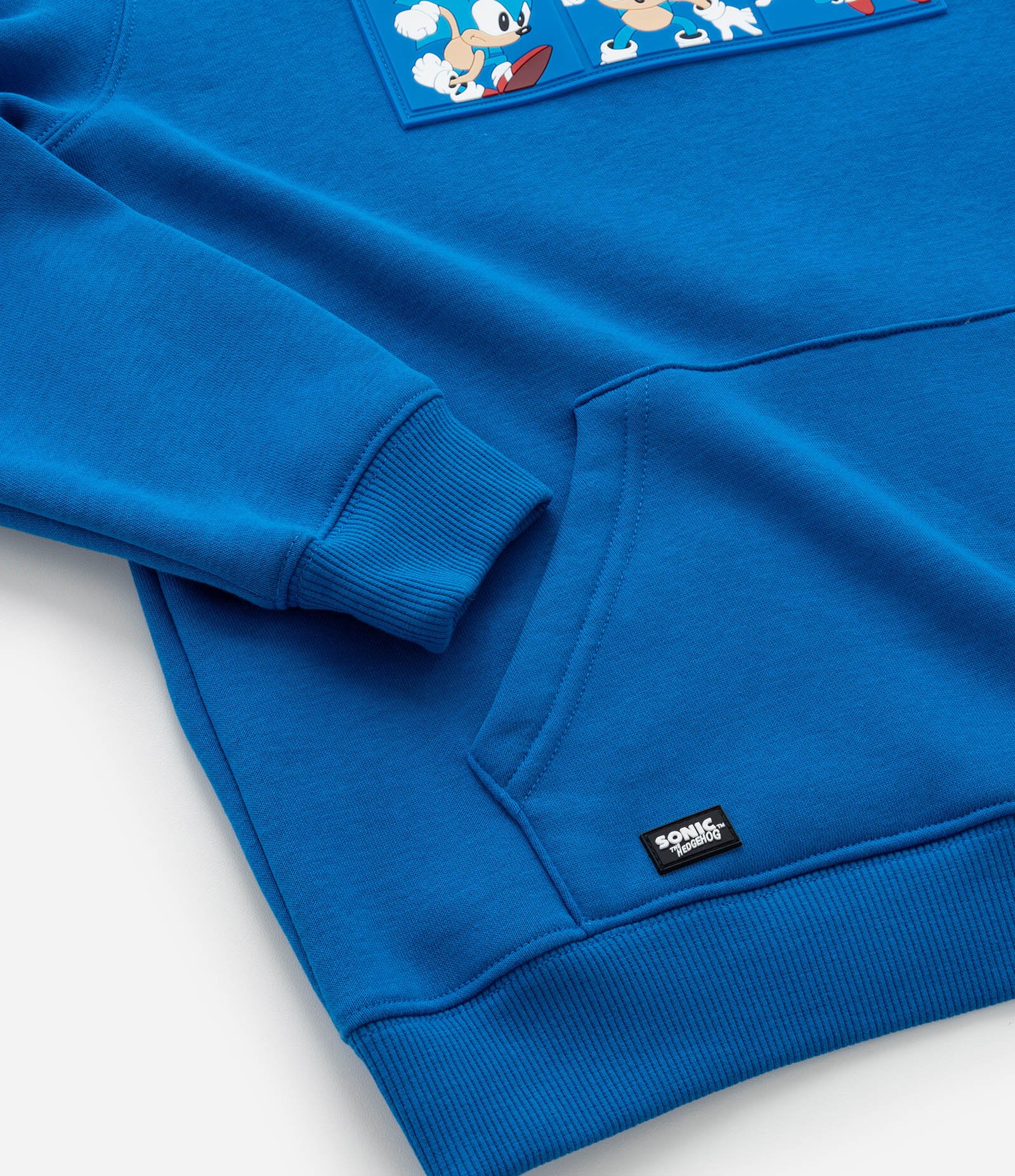 Casaco Infantil com Capuz e Estampa do Sonic - Tam 4 a 12 Anos Azul 2