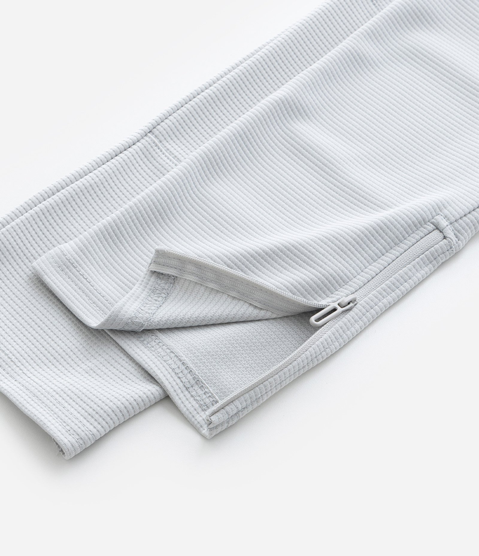 Calça Infantil Texturizada com Zíper - Tam 5 a 14 Anos Cinza 4