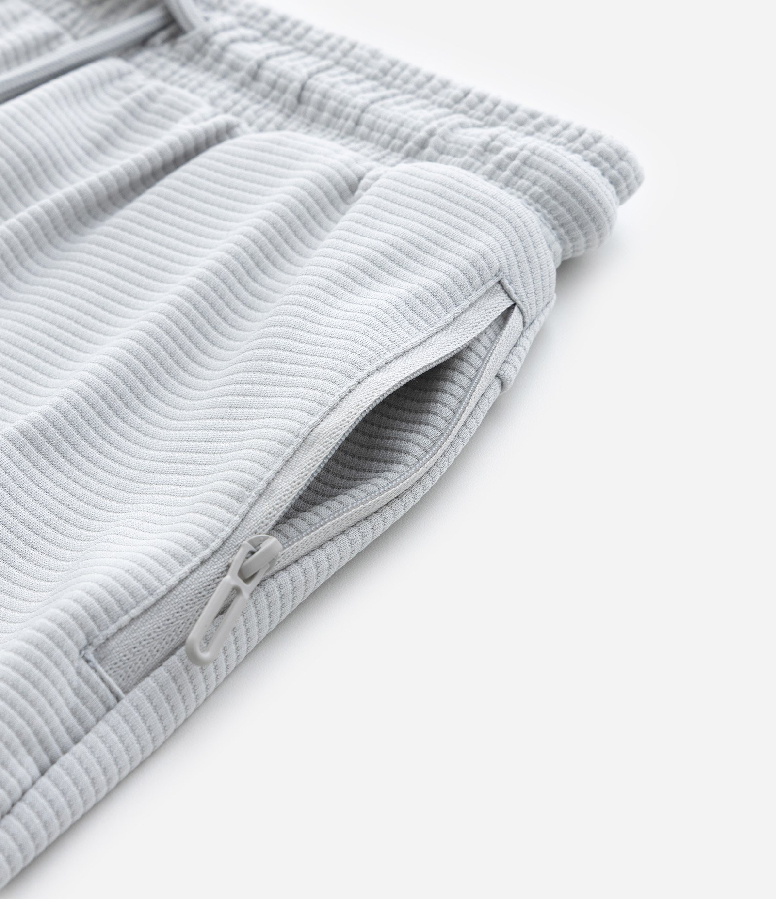 Calça Infantil Texturizada com Zíper - Tam 5 a 14 Anos Cinza 7