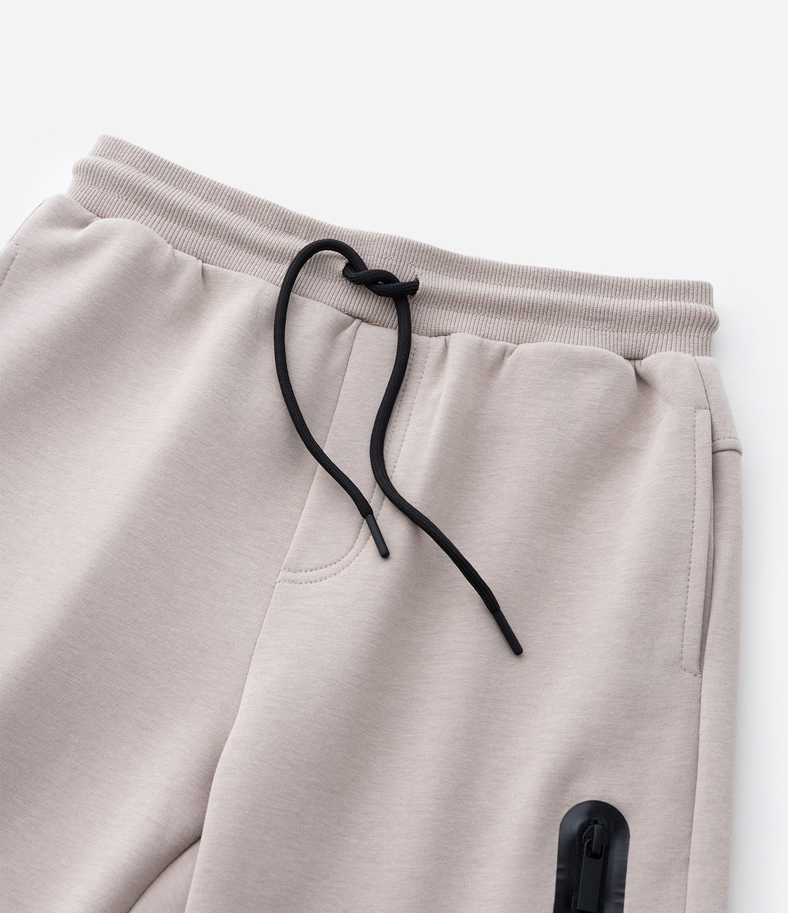 Calça Infantil em Moletom e Bolso com Zíper - Tam 5 a 14 Anos Bege 7