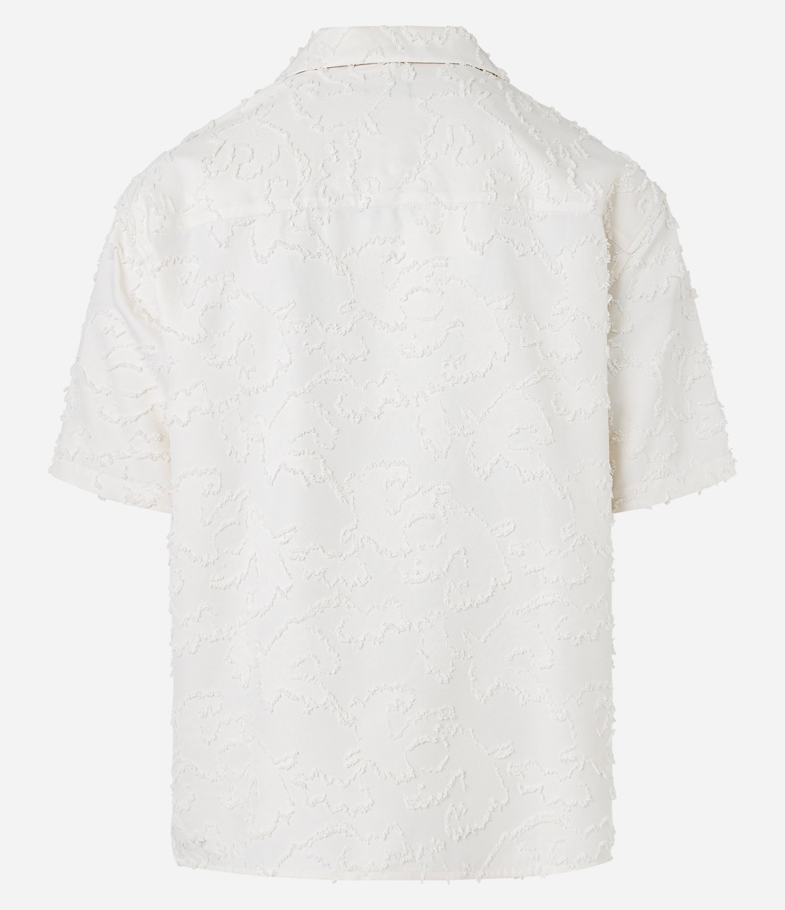 Camisa Boxy com Textura Devoré e Detalhes Navalhados Off White 3