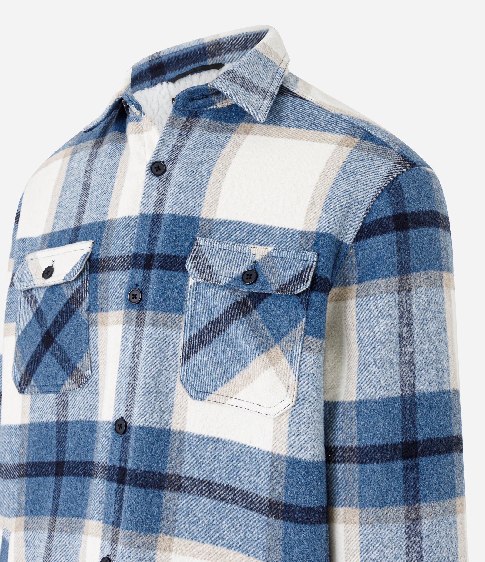 Jaqueta Trucker em Veludo com Estampa Xadrez 8