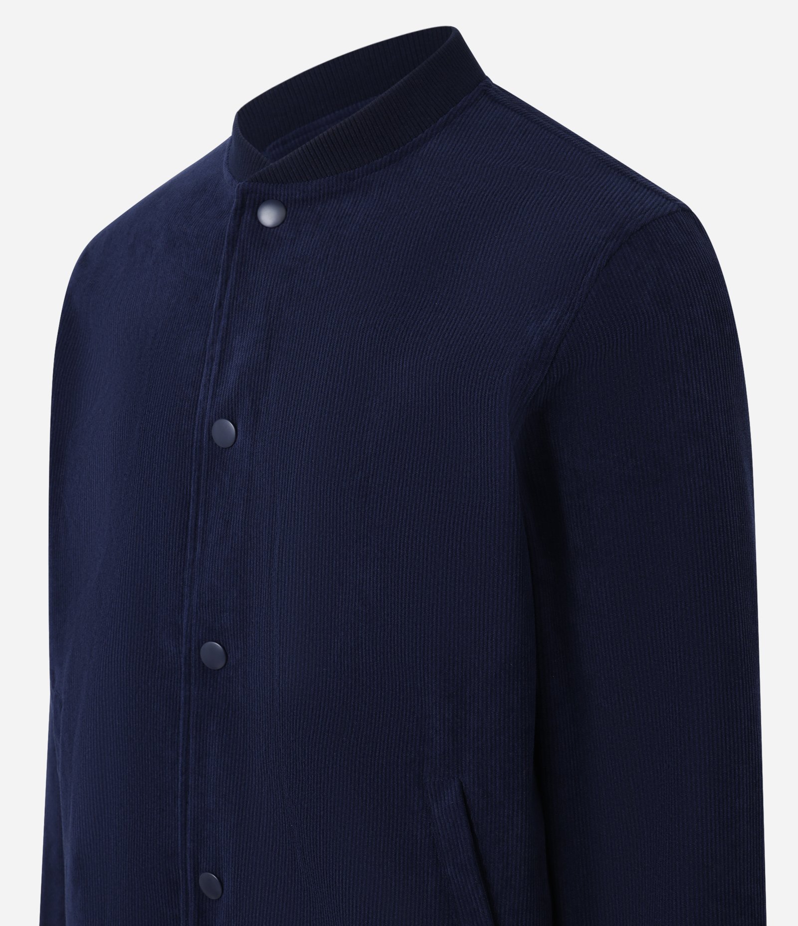 Jaqueta Bomber em Veludo Cotelê com Botões Forrados 6