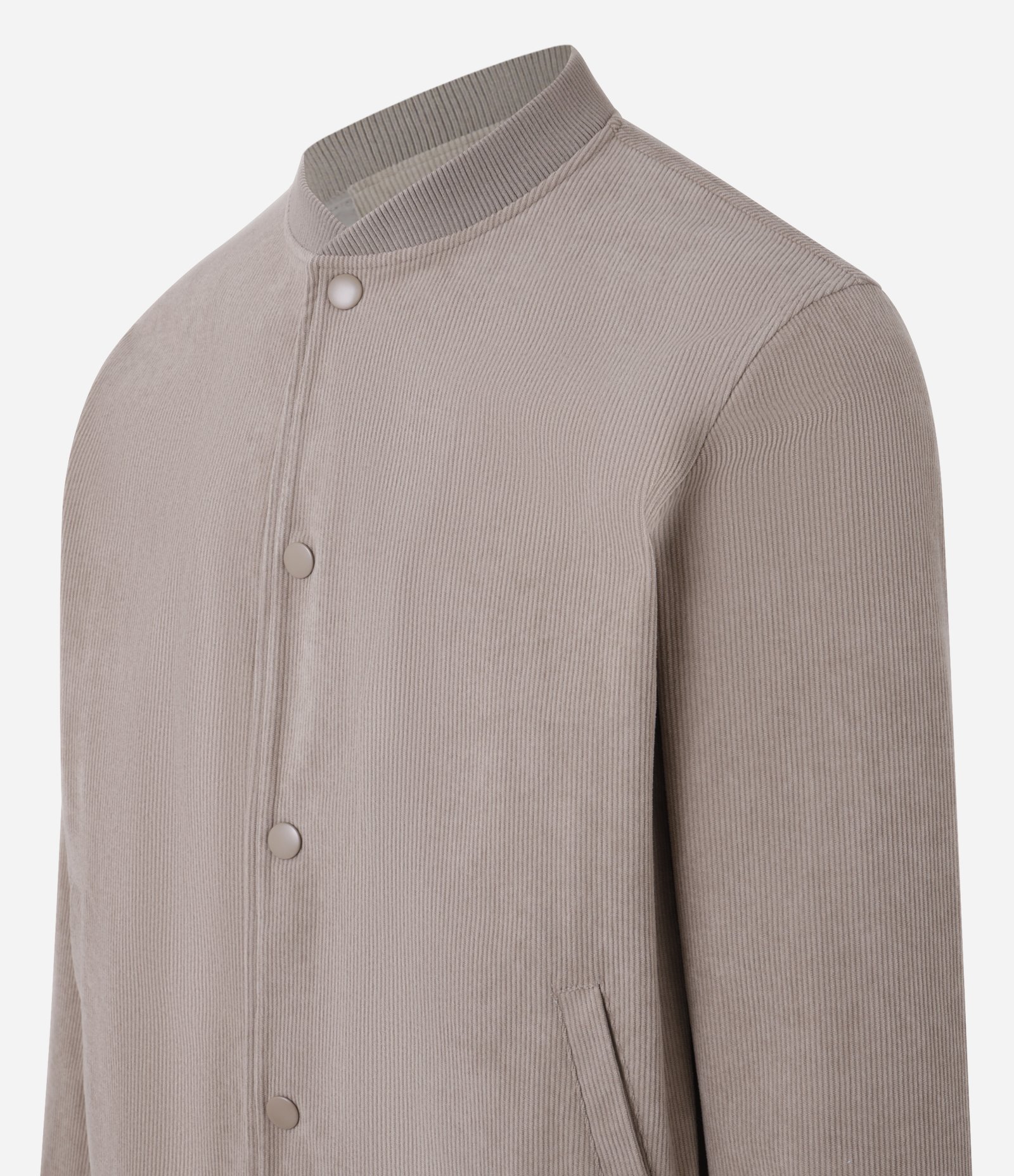 Jaqueta Bomber em Veludo Cotelê com Botões Forrados 6