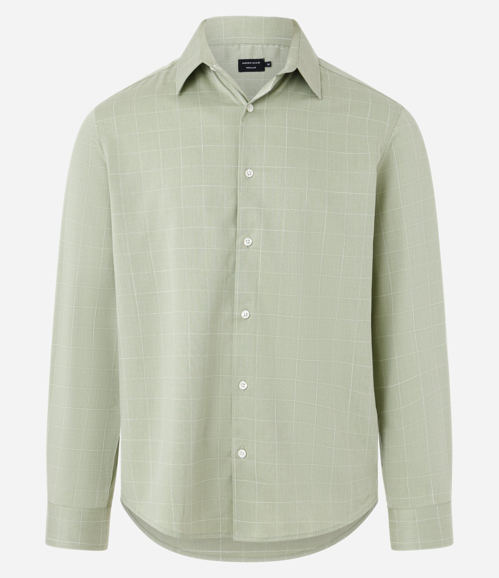 Camisa Regular com Fibra de Bambu e Estampa Xadrez Verde 5