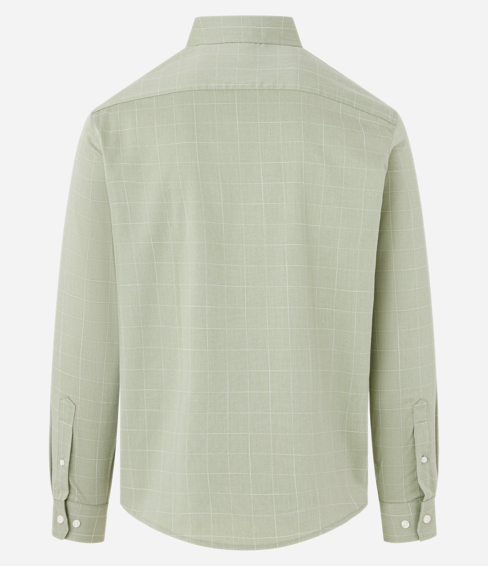 Camisa Regular com Fibra de Bambu e Estampa Xadrez Verde 6