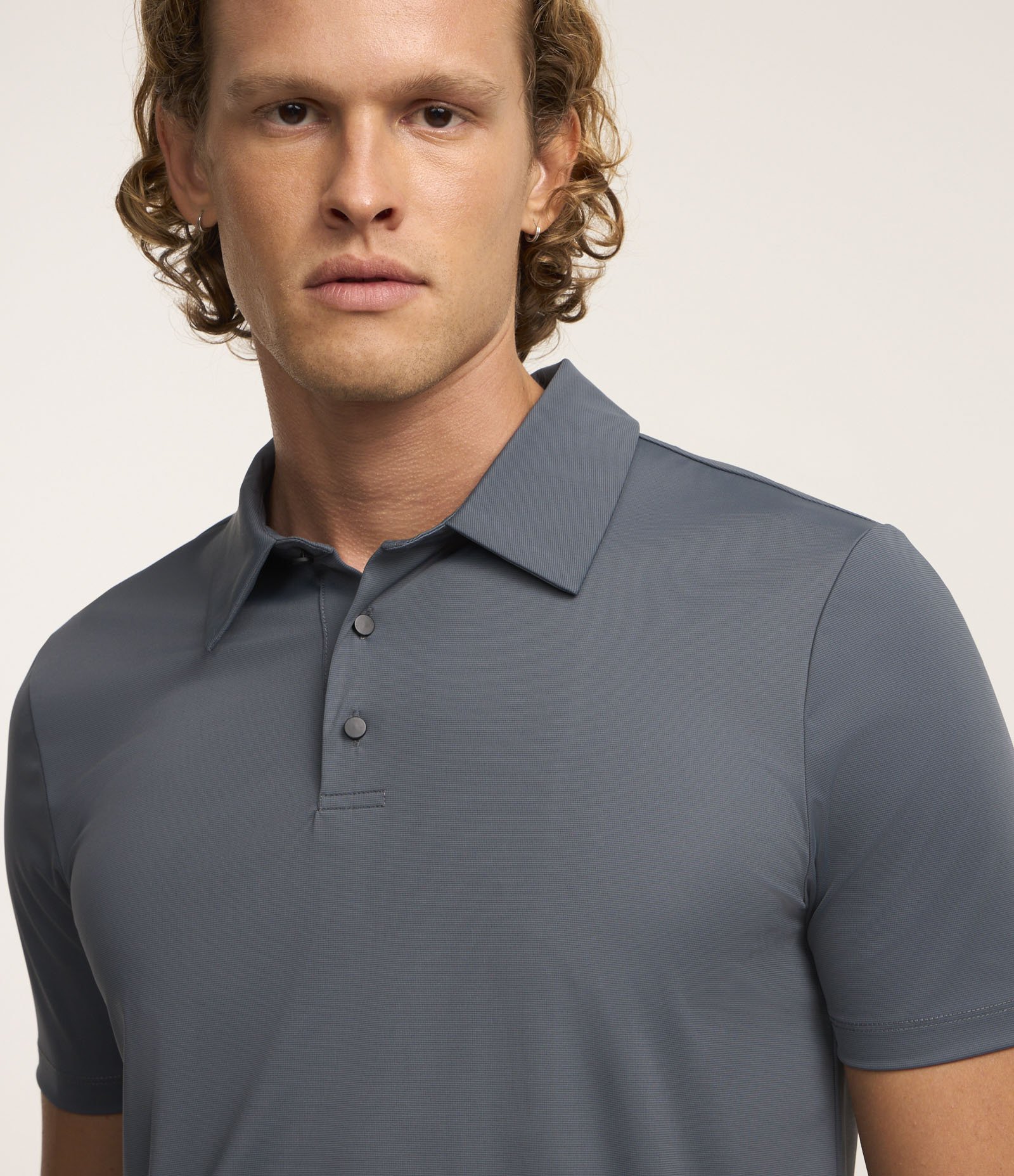 Camisa Polo Performance com Toque Gelado Azul 1