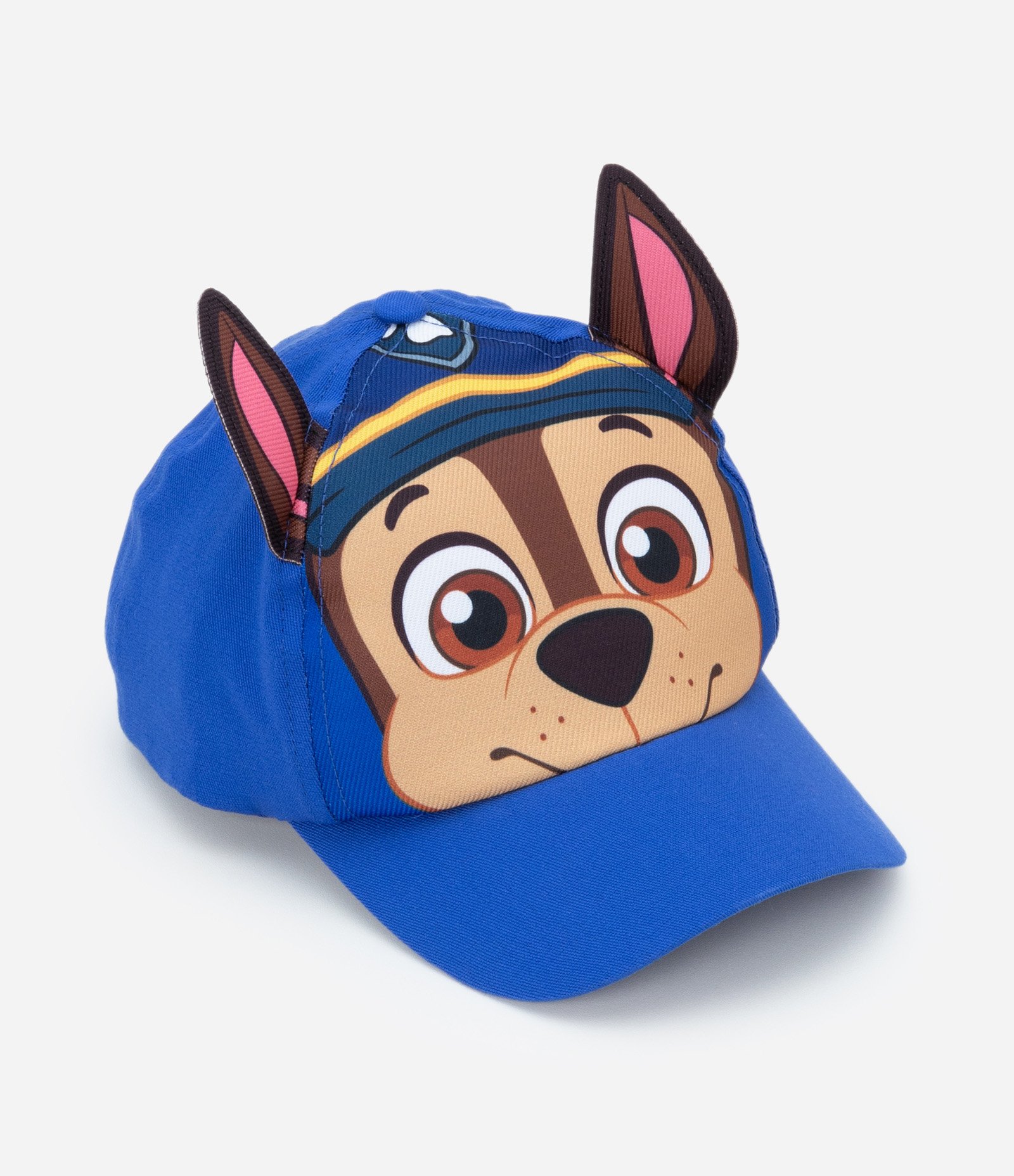 Boné Infantil em Sarja com Estampa Chase e Orelhas 3D - Tam U Azul 1
