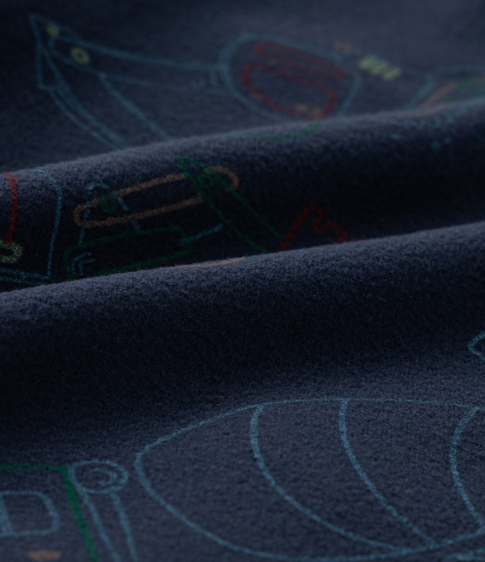 Conjunto Infantil em Fleece com Capuz - Tam 1 a 4 Anos Azul Escuro 8