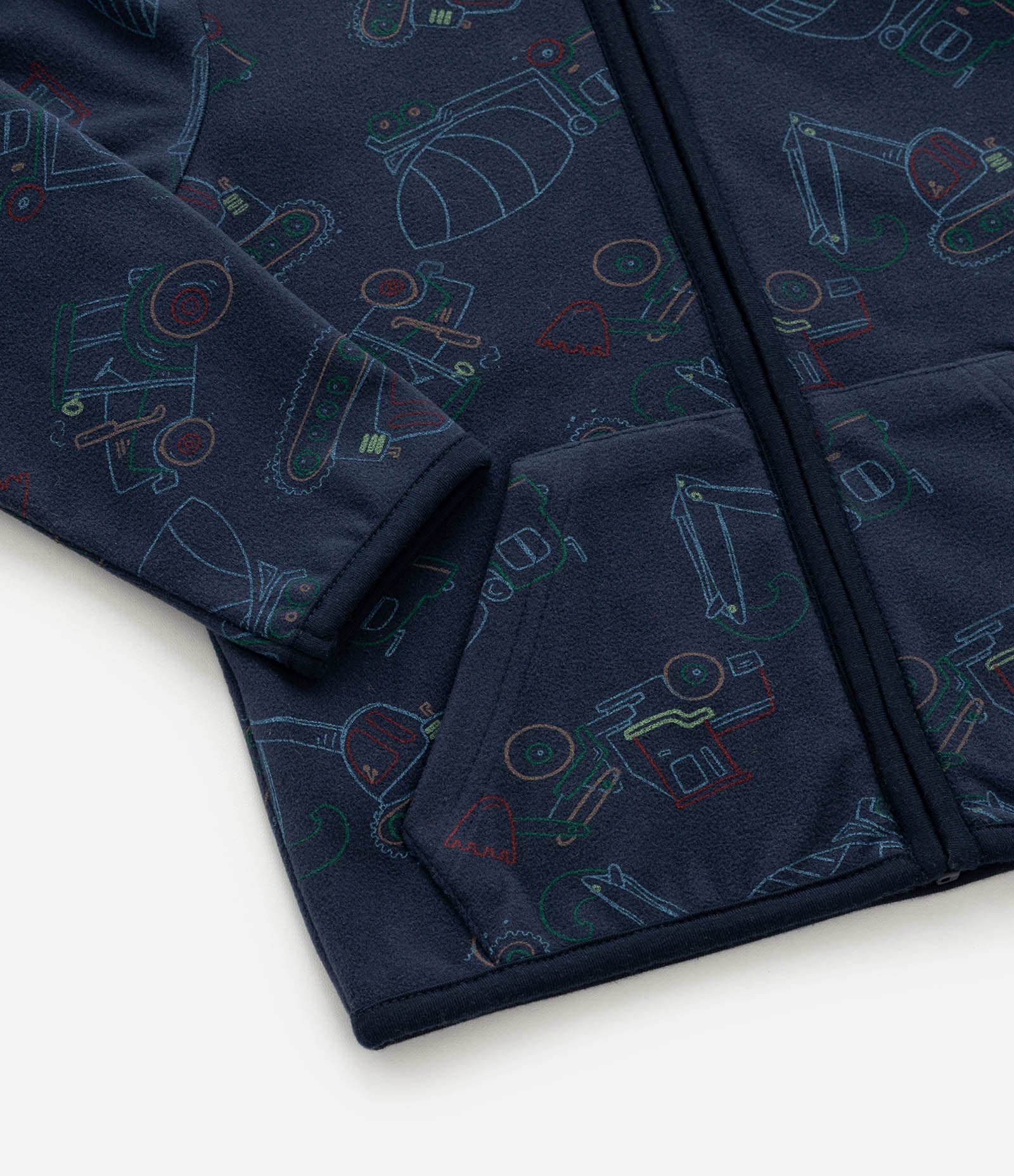 Conjunto Infantil em Fleece com Capuz - Tam 1 a 4 Anos Azul Escuro 11