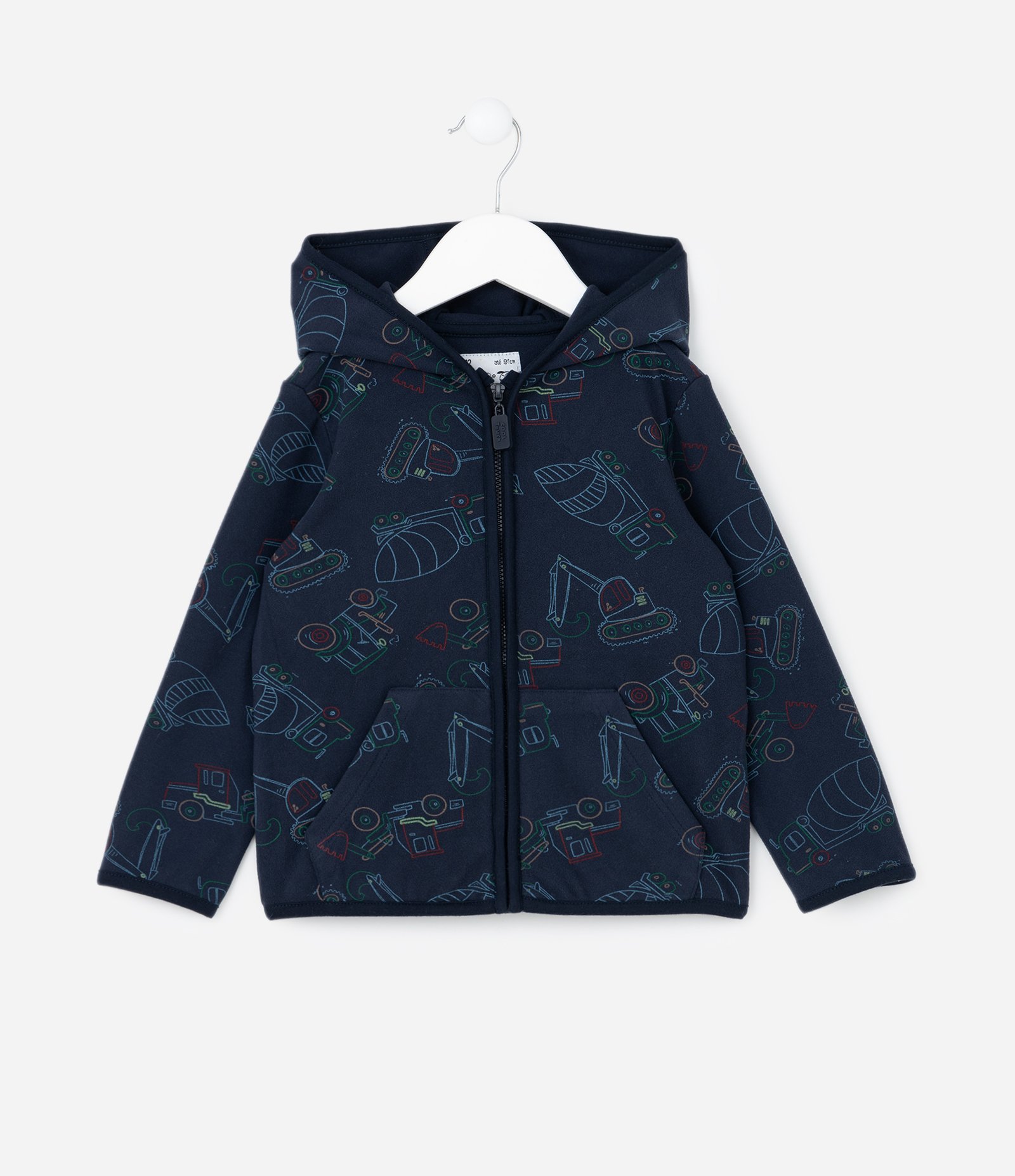 Conjunto Infantil em Fleece com Capuz - Tam 1 a 4 Anos Azul Escuro 2