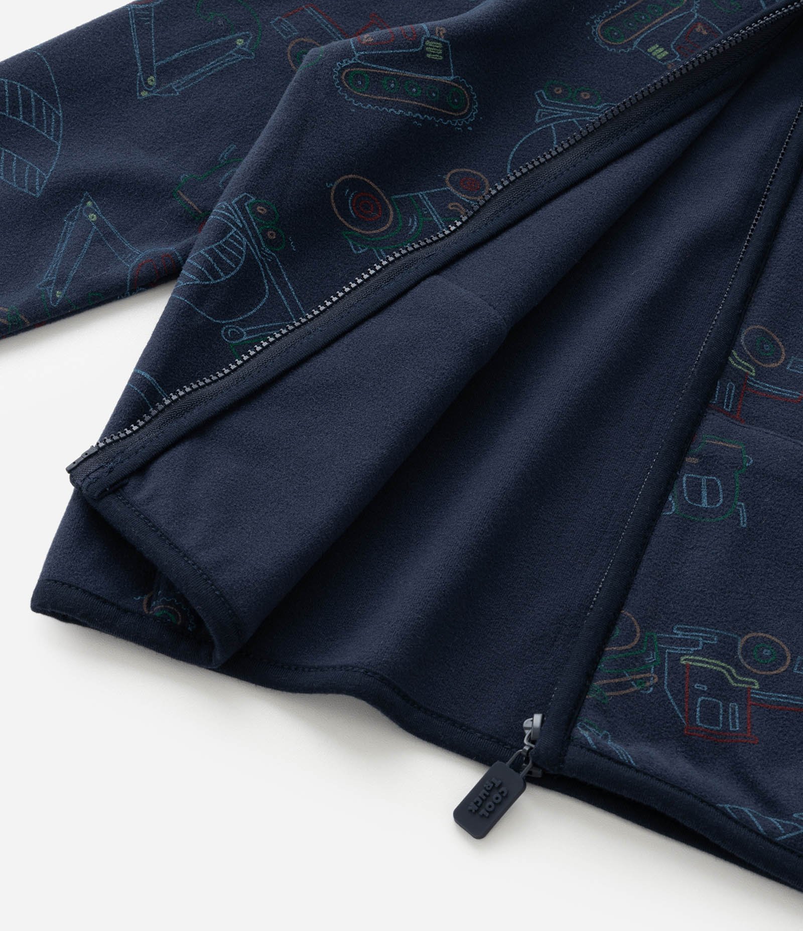 Conjunto Infantil em Fleece com Capuz - Tam 1 a 4 Anos Azul Escuro 5