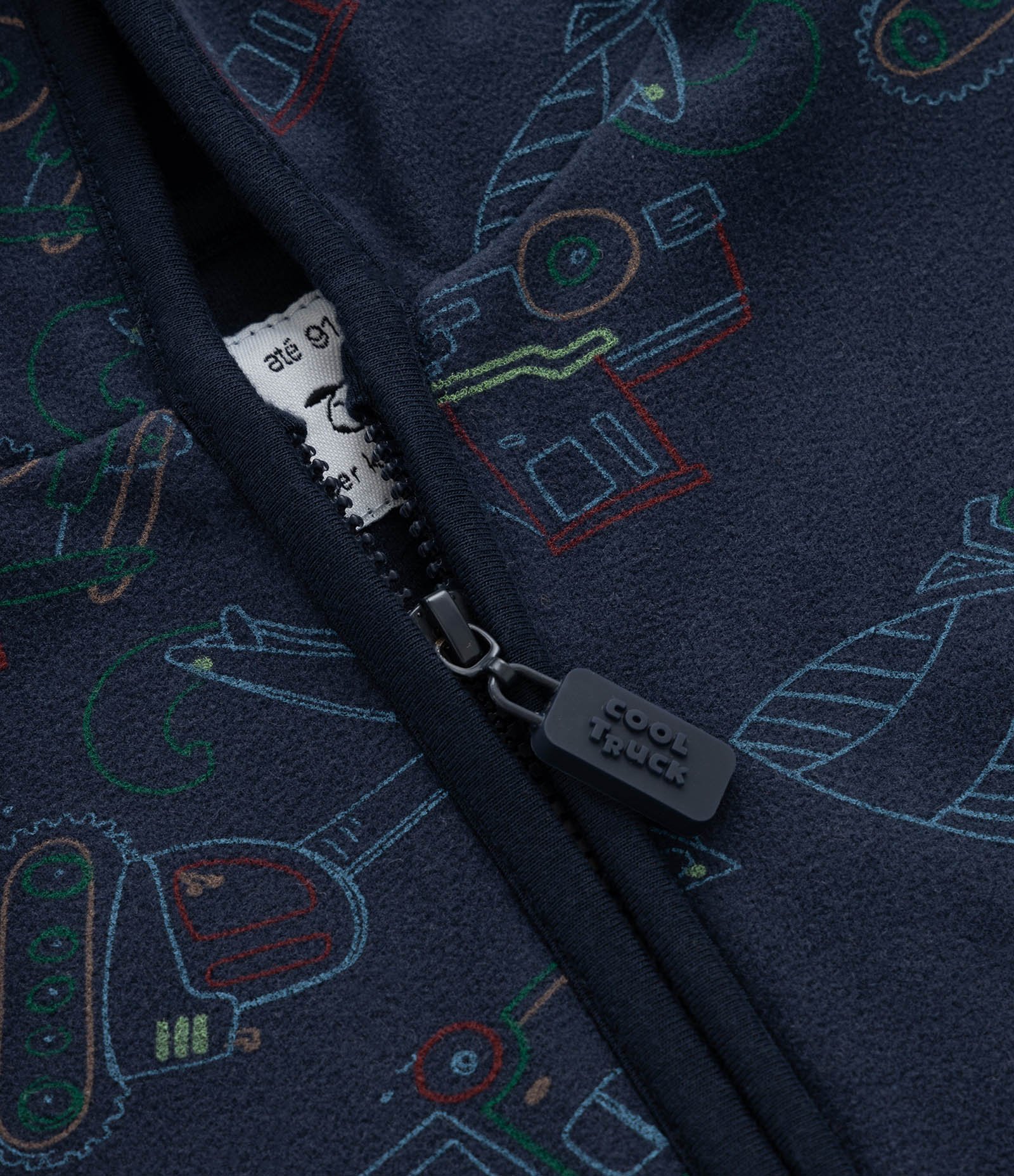 Conjunto Infantil em Fleece com Capuz - Tam 1 a 4 Anos Azul Escuro 6