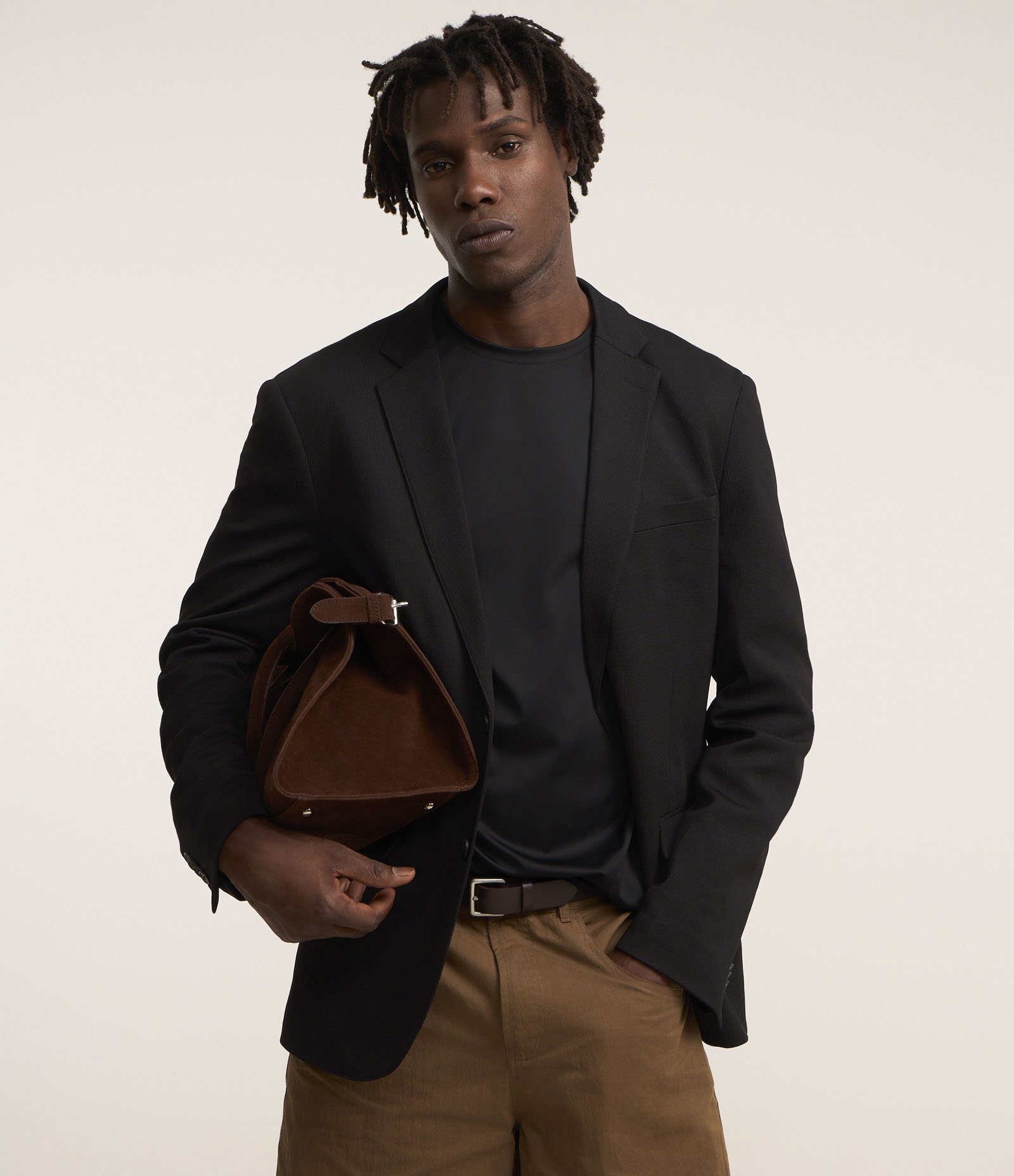 Camiseta Básica em Poliamida Performance e Textura Preto 2