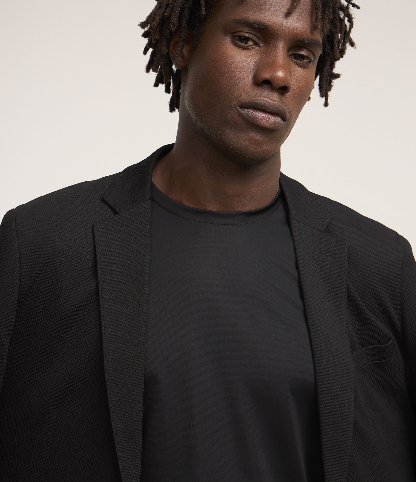 Camiseta Básica em Poliamida Performance e Textura Preto 7