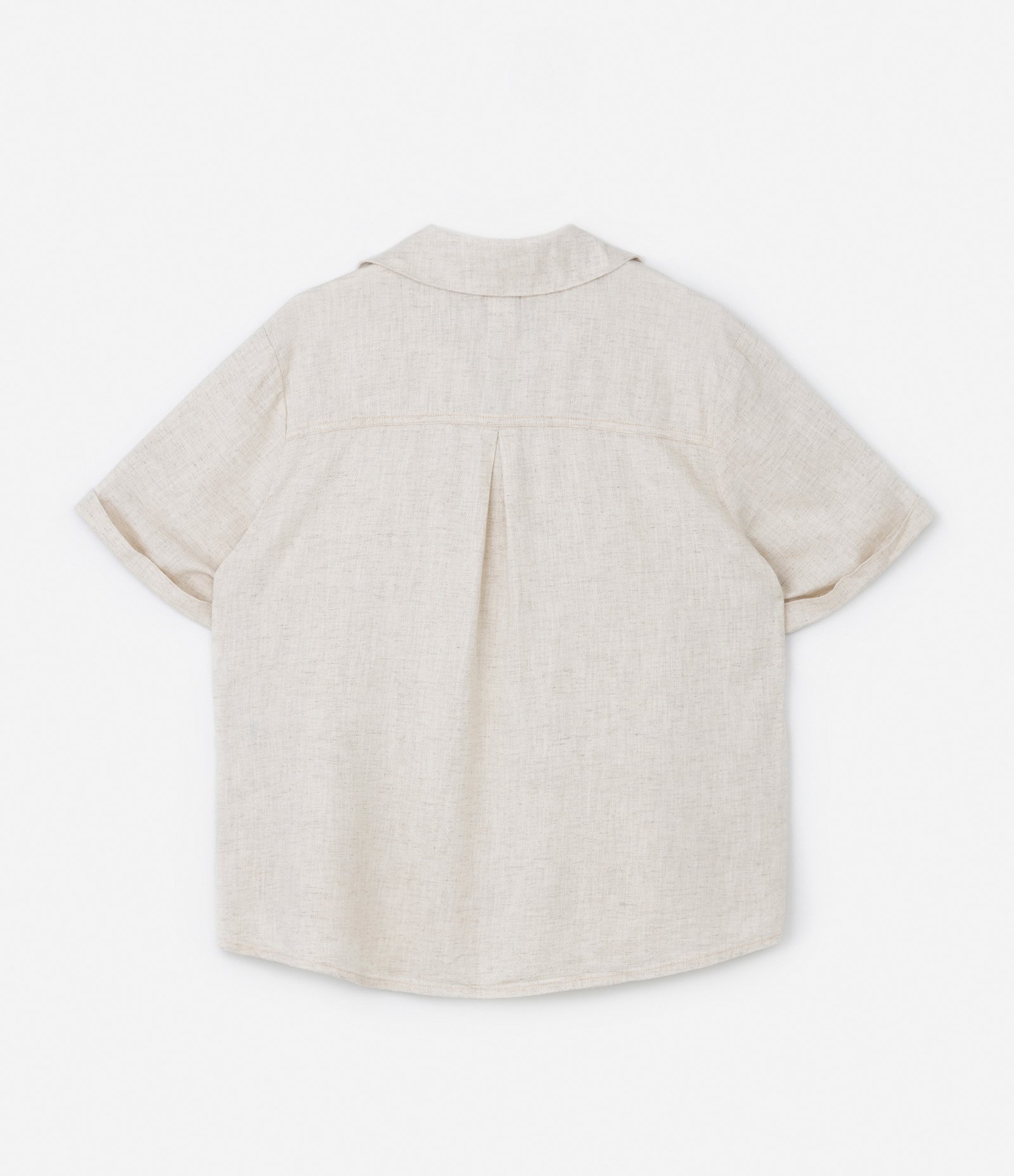 Camisa Leve em Sarja Curve & Plus Size Bege 6